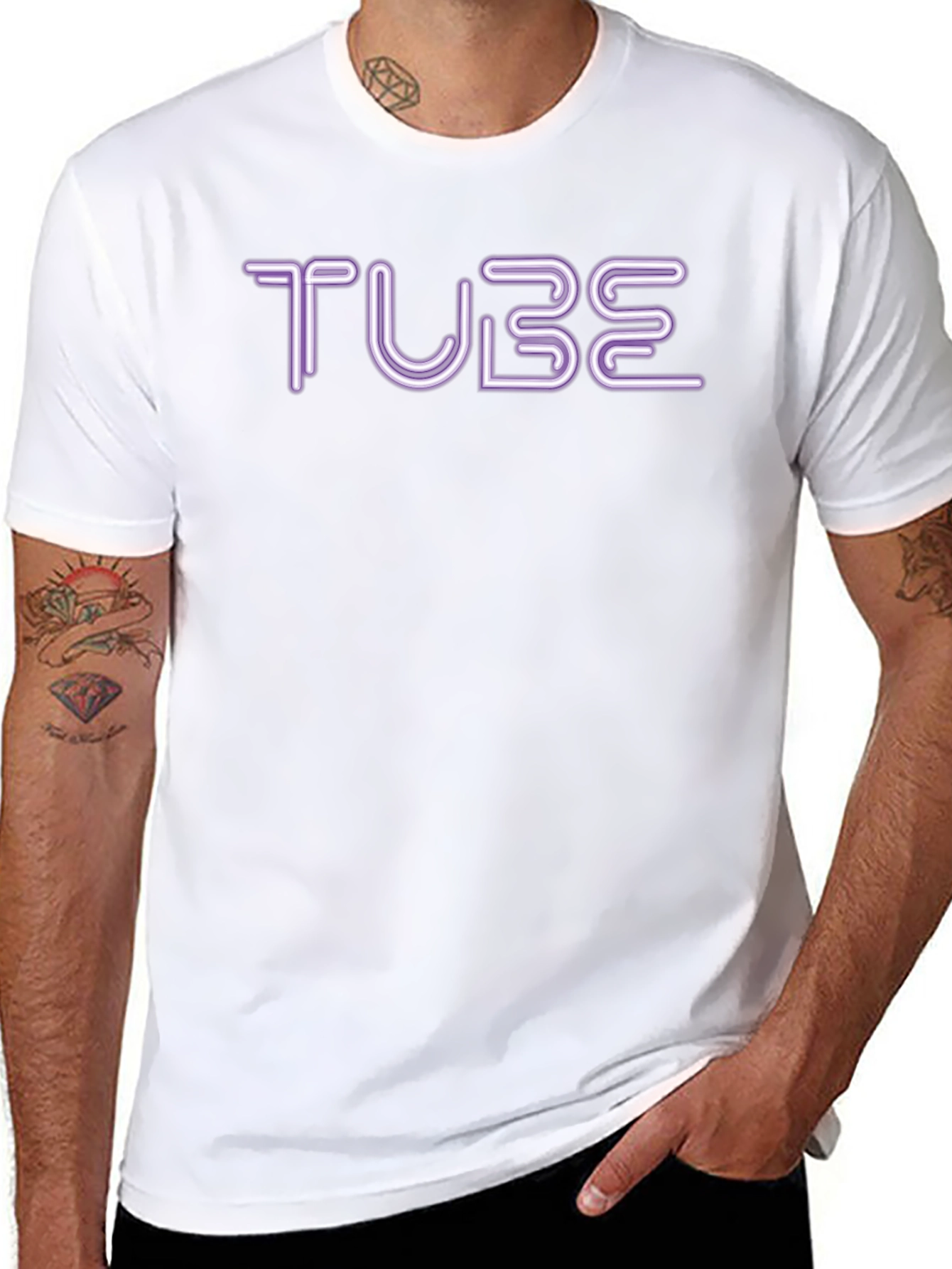 Tube Graphic Tee - Trendy Retro Style