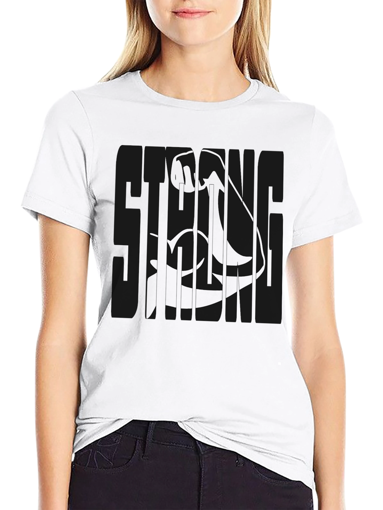 Strong Arm Graphic Tee - Gym Motivation Shirt