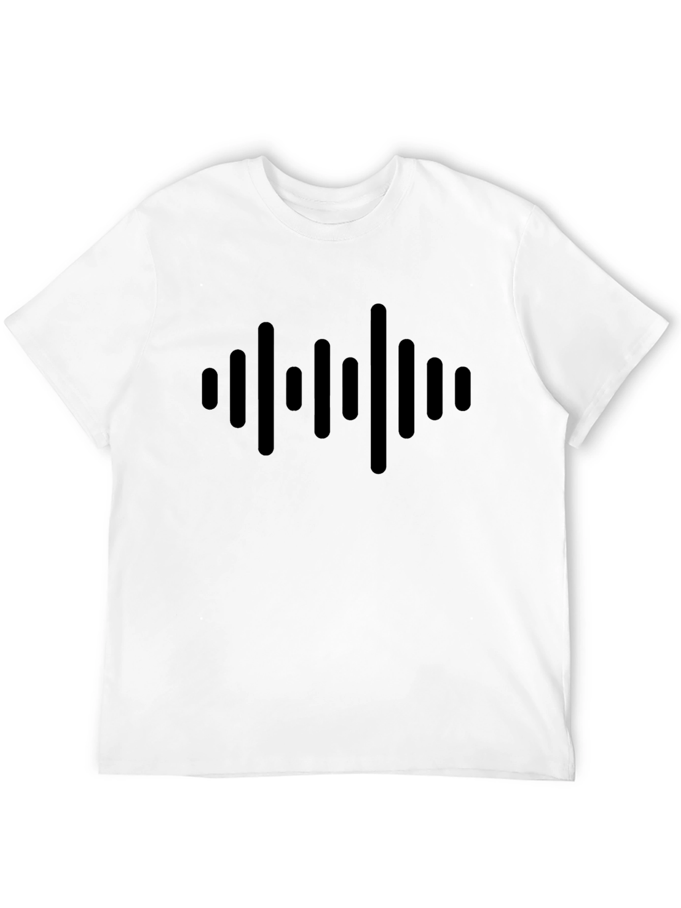 Sound Wave Graphic Black T-Shirt - Trendy & Unique