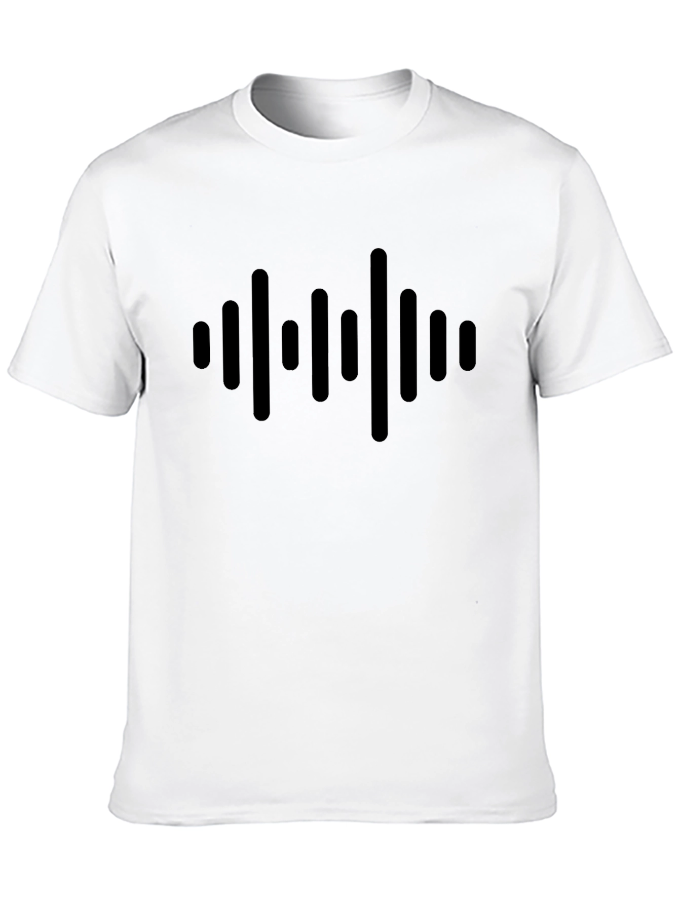 Sound Wave Graphic Black T-Shirt - Trendy & Unique