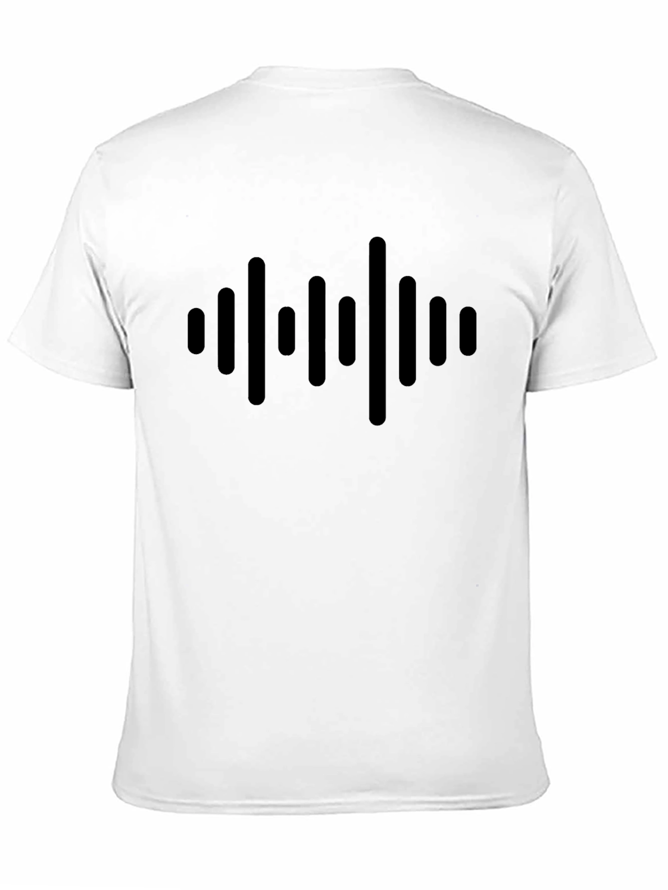 Sound Wave Graphic Black T-Shirt - Trendy & Unique