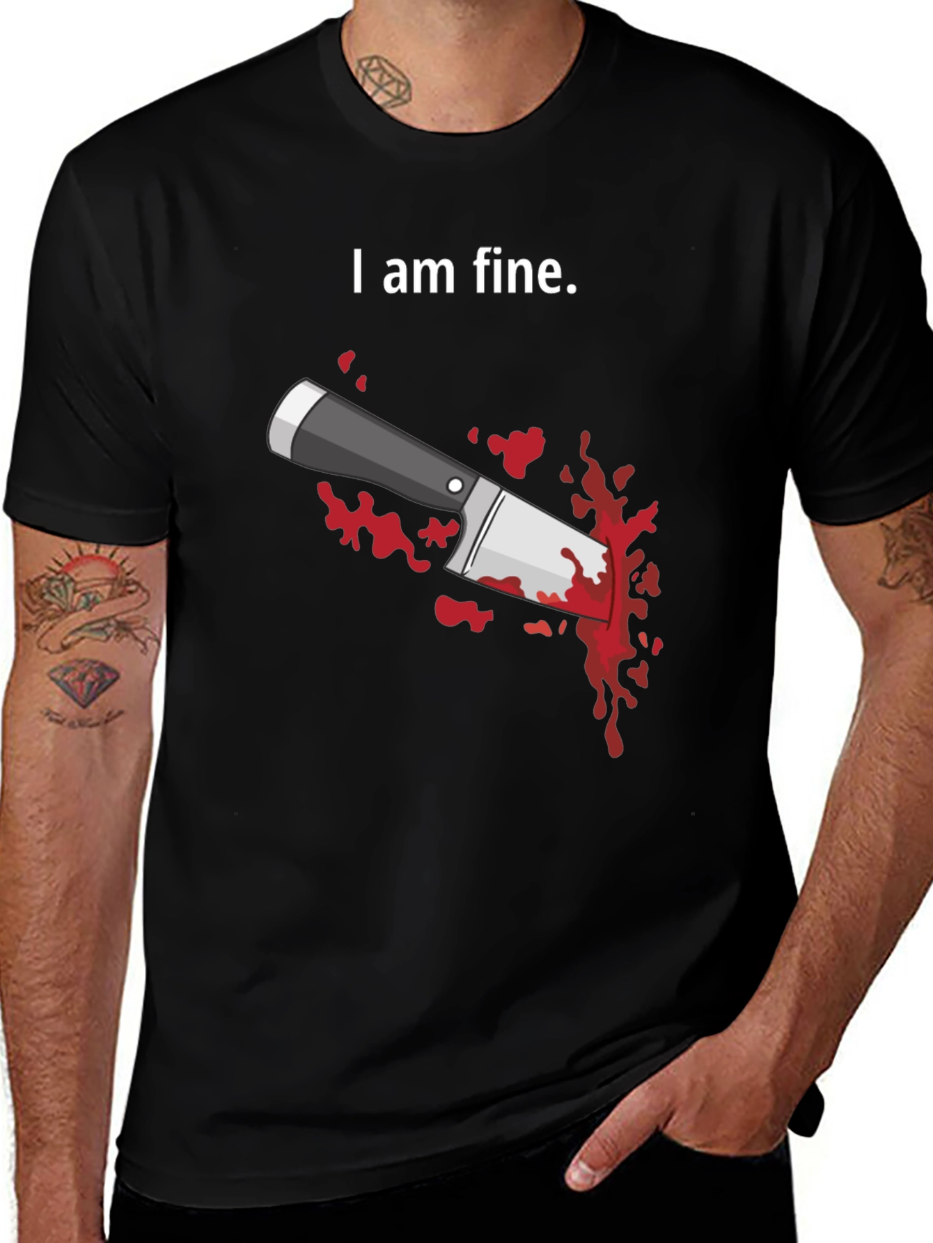 I Am Fine T-Shirt - Humorous Graphic Tee