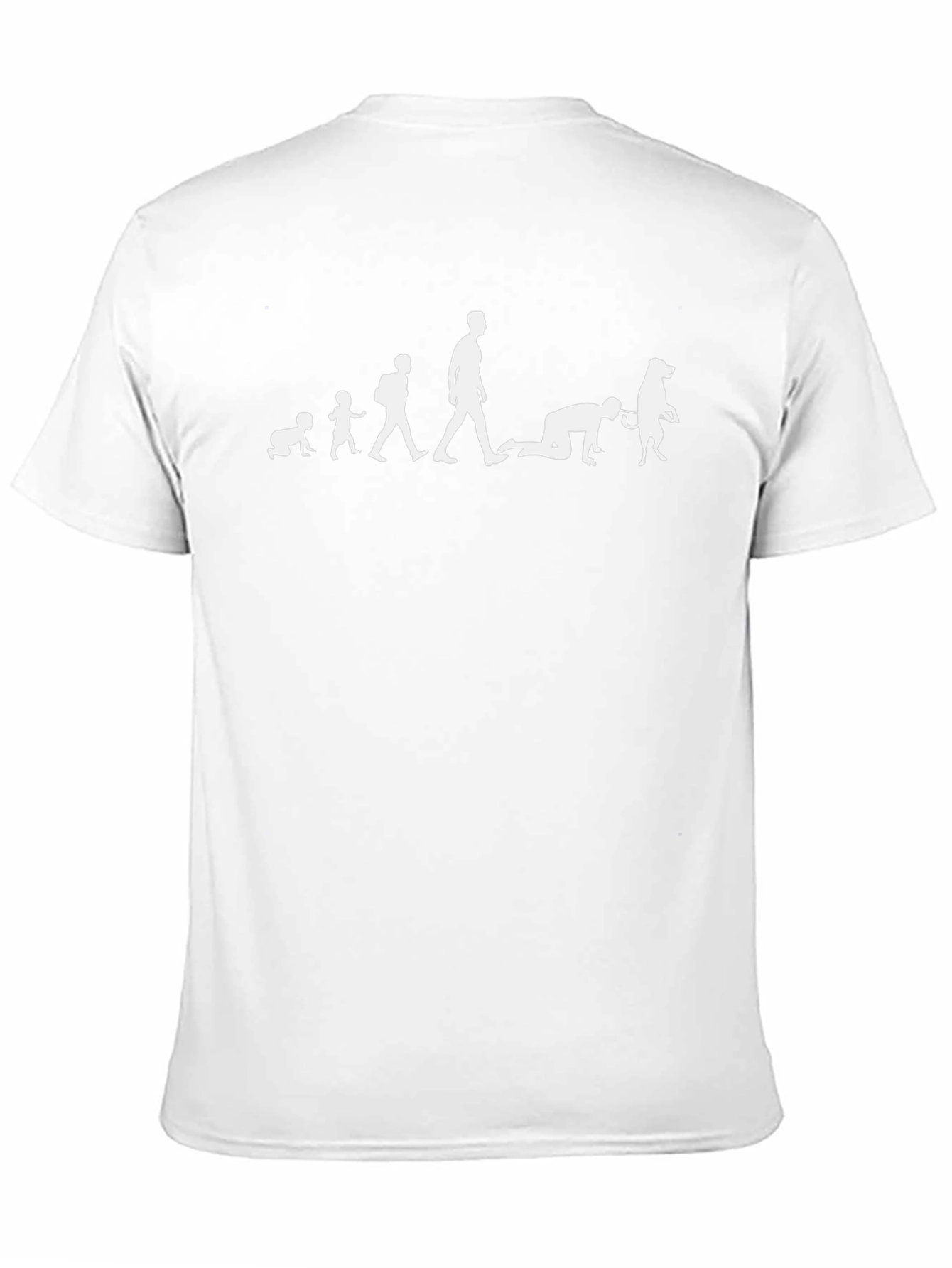 Evolution of Man Dog Lover Black T-Shirt