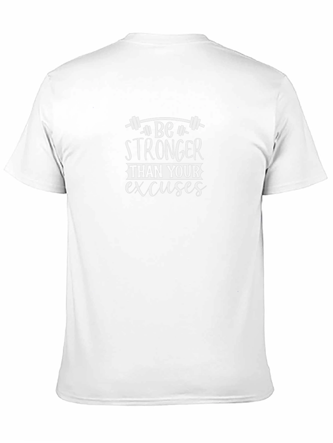Motivational Gym Shirt: Be Stronger Than Excuses - Black