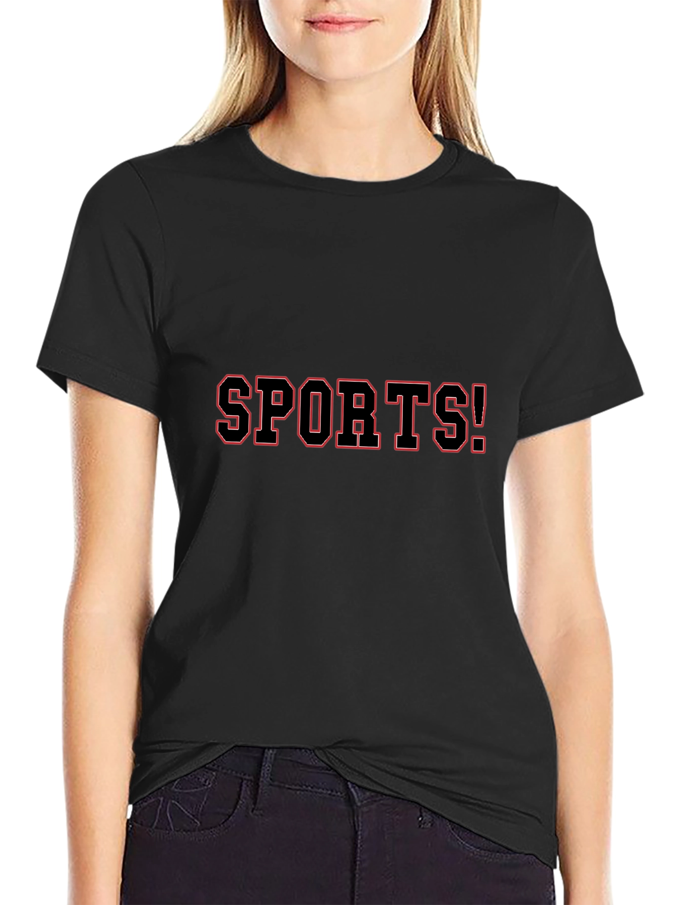 SPORTS! Black Graphic T-Shirt