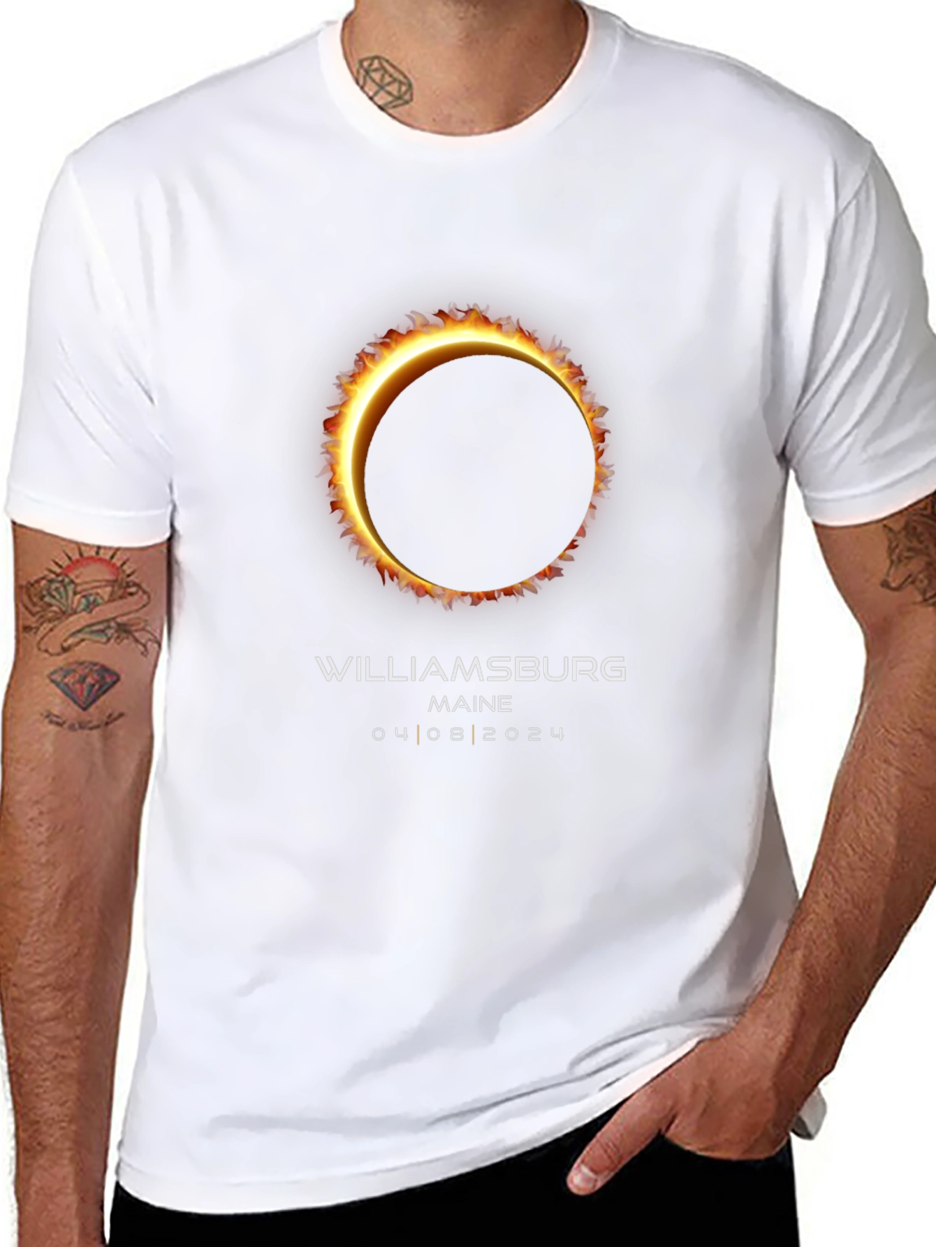 Williamsburg Maine Eclipse 2024 T-Shirt