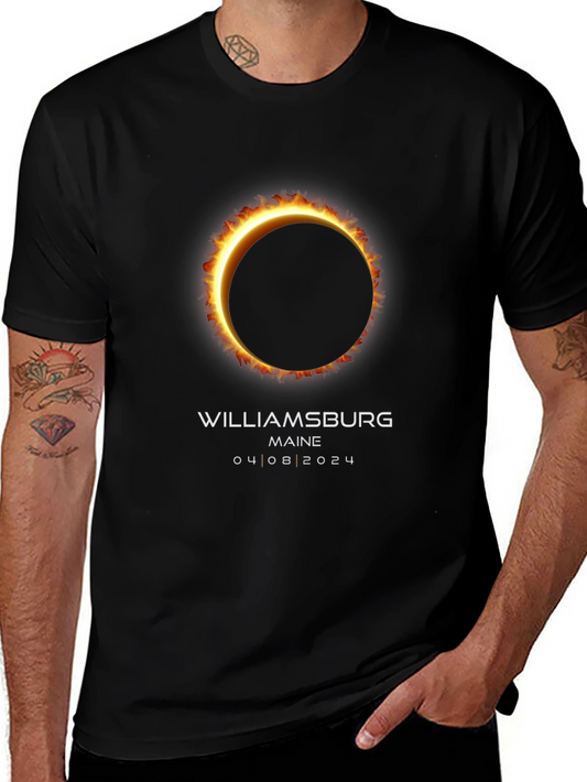 Williamsburg Maine Eclipse 2024 T-Shirt