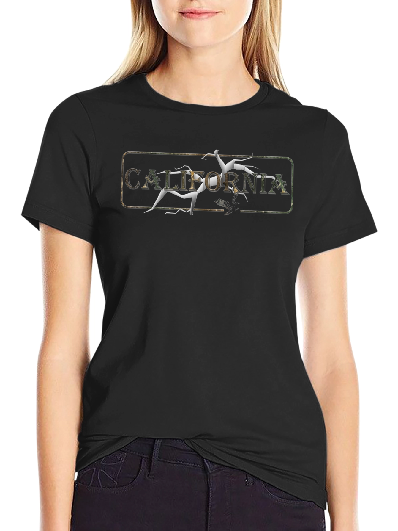 California Cracked Graphic T-Shirt