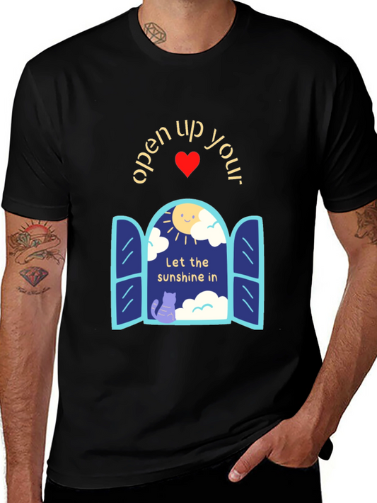 Open Up Your Heart T-Shirt - Let the Sunshine In!