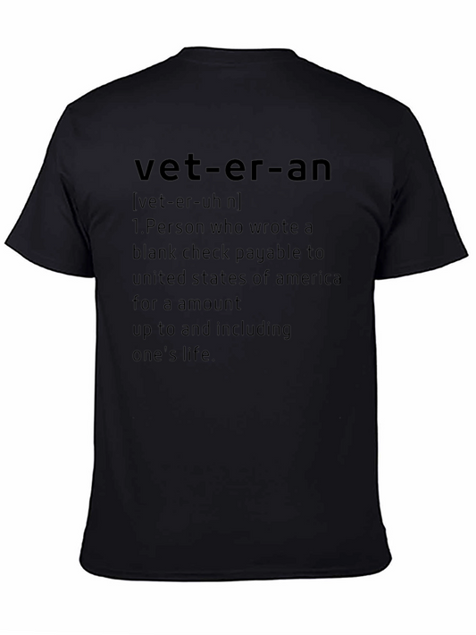 Veteran Definition T-Shirt - Patriotic Tribute
