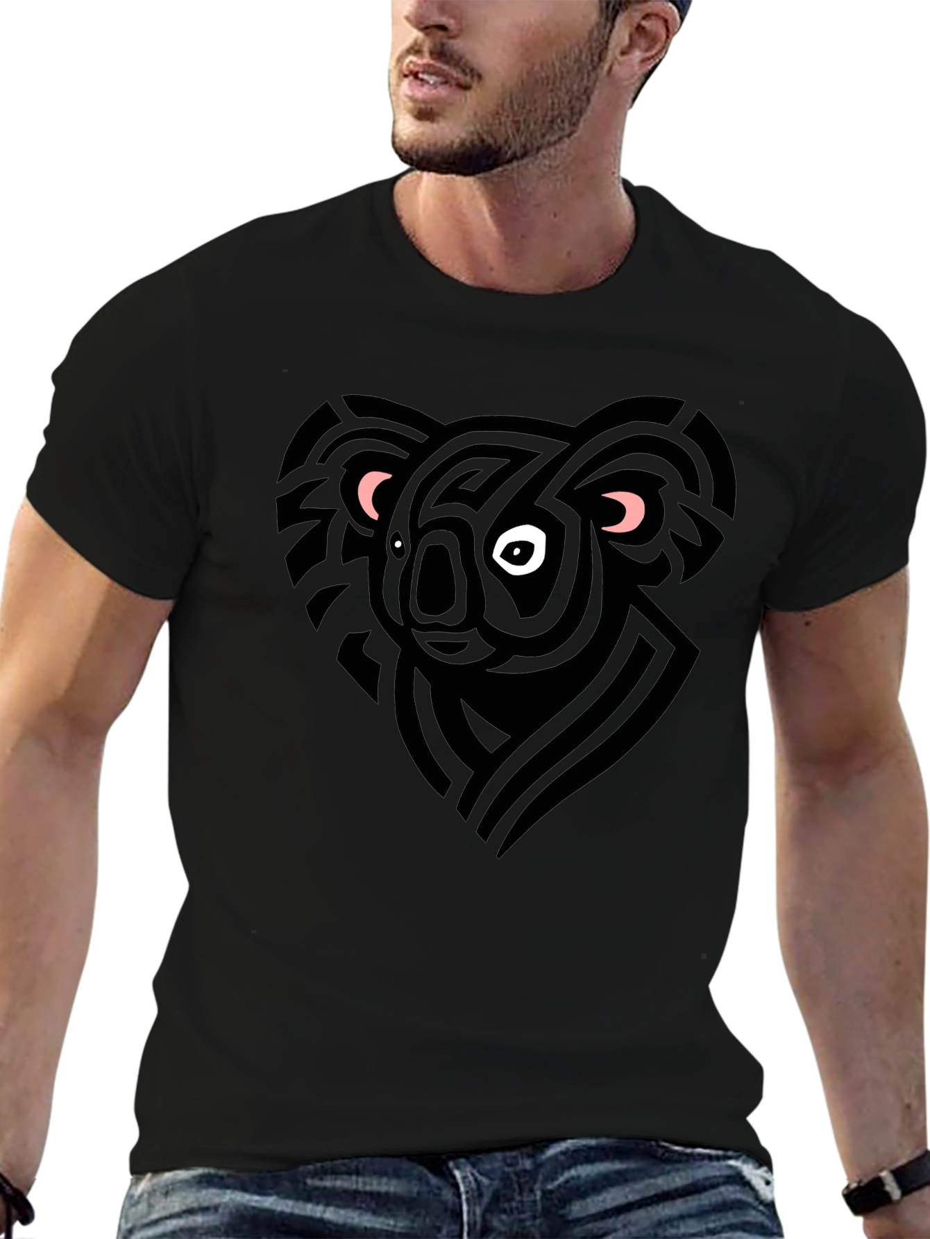 Koala Graphic Tee - Mens Black T-Shirt