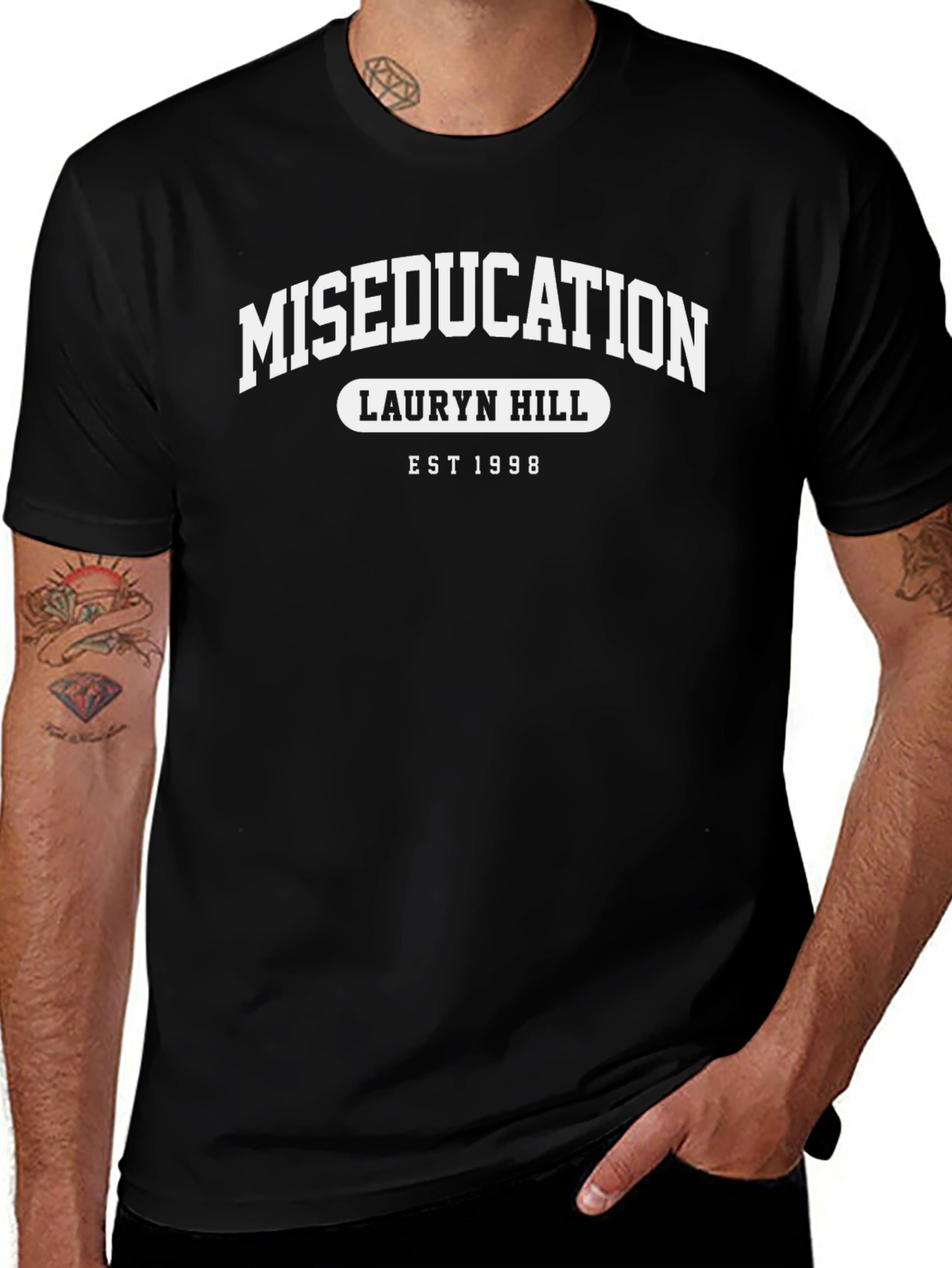 Miseducation Lauryn Hill Black Graphic Tee