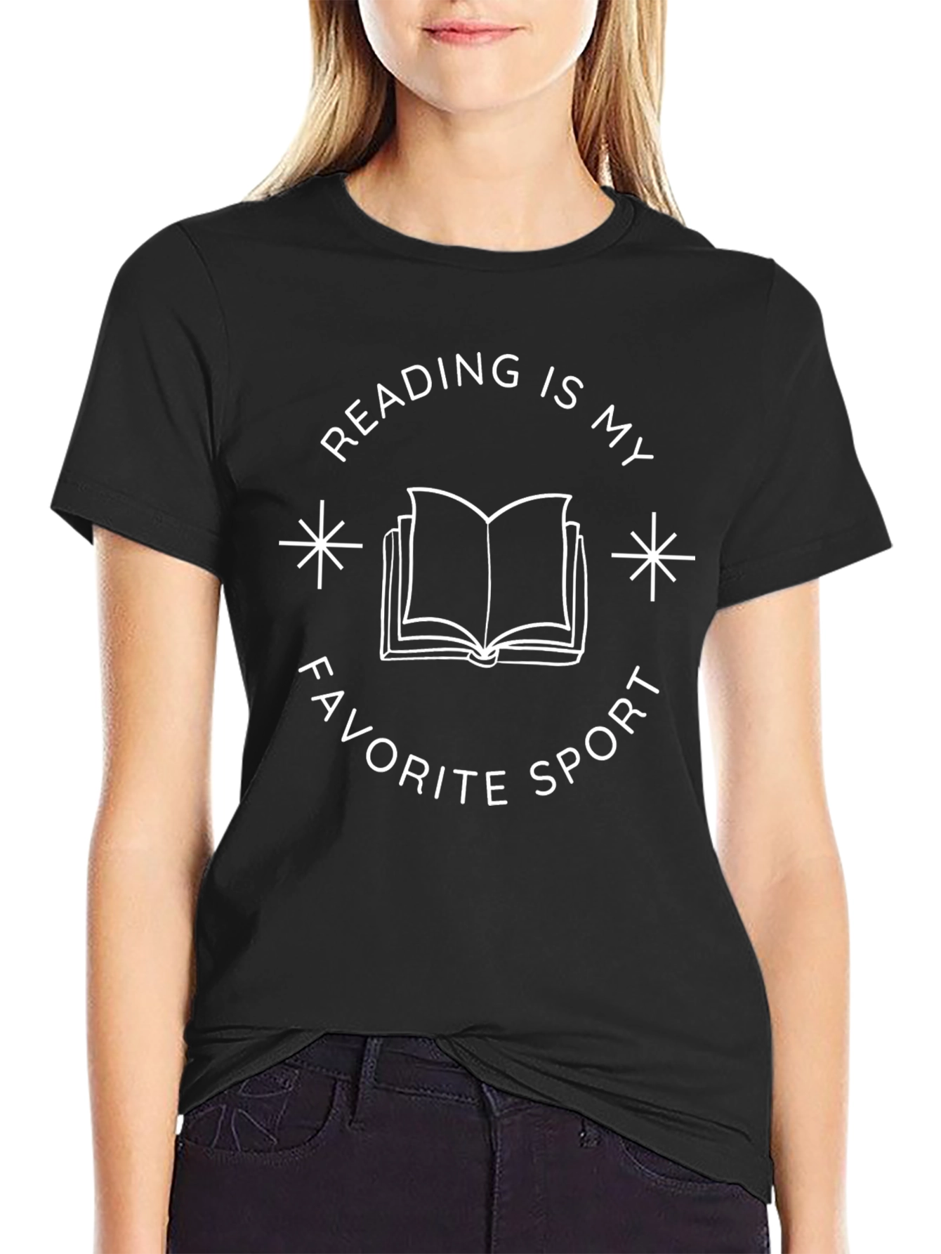Reading is My Favorite Sport Graphic Tee