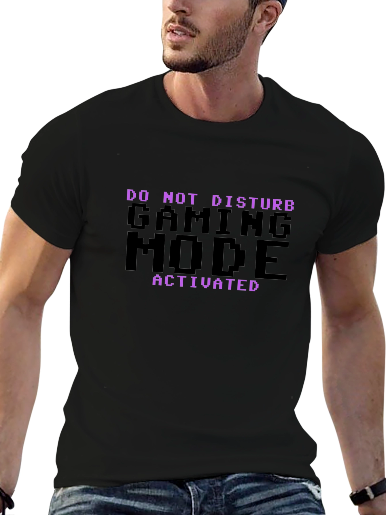 Gaming Mode Activated Black T-Shirt