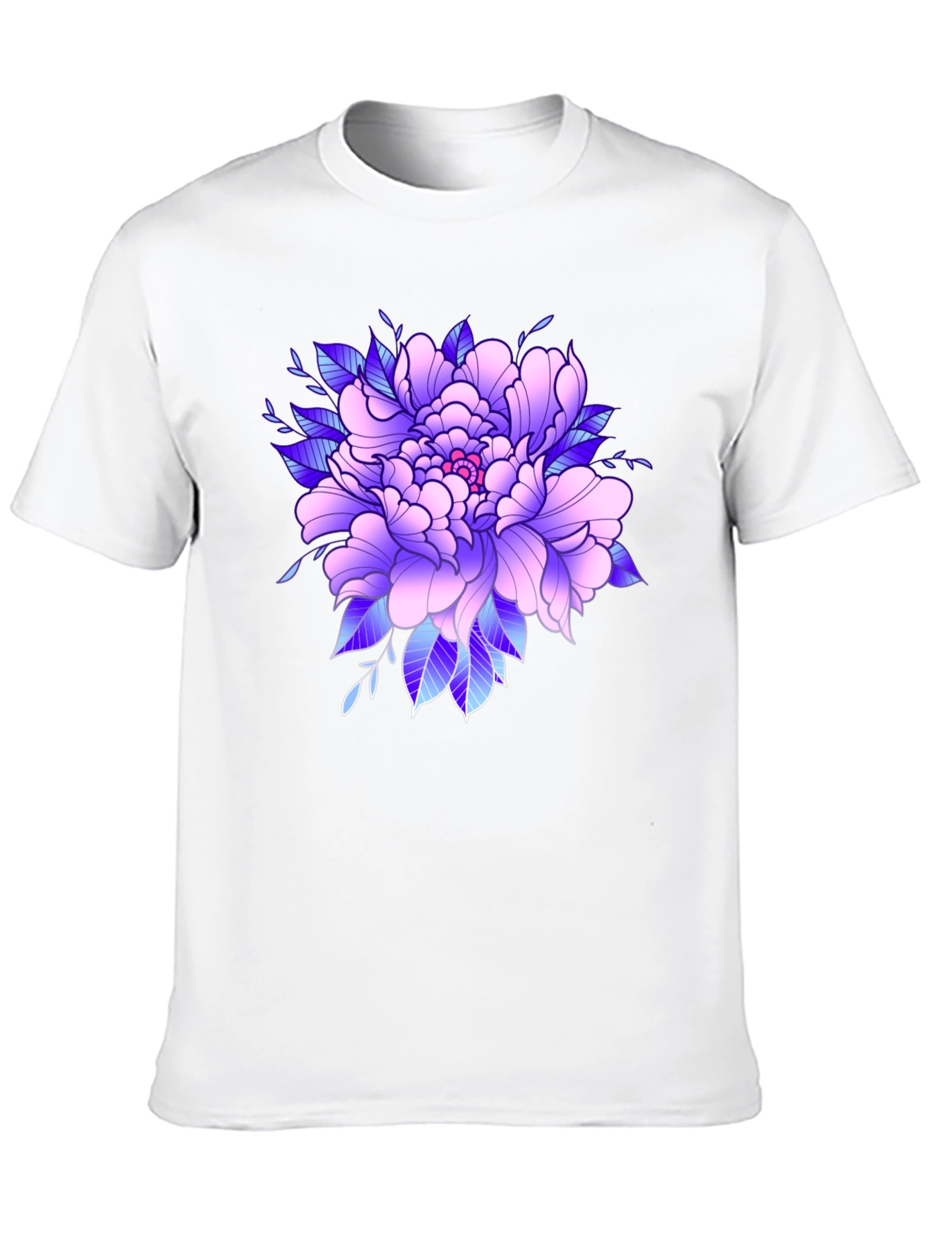 Floral Graphic Black T-Shirt