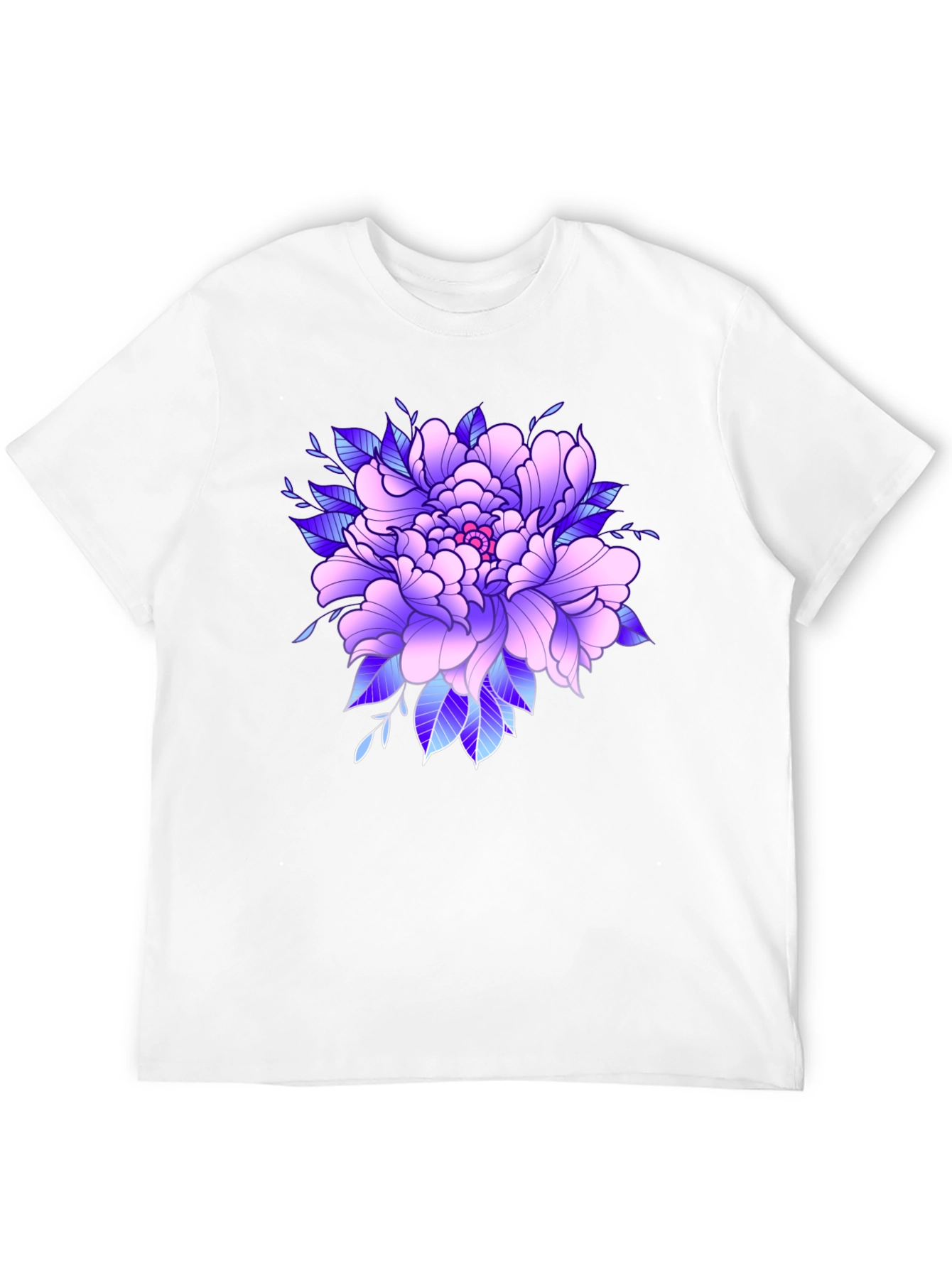 Floral Graphic Black T-Shirt