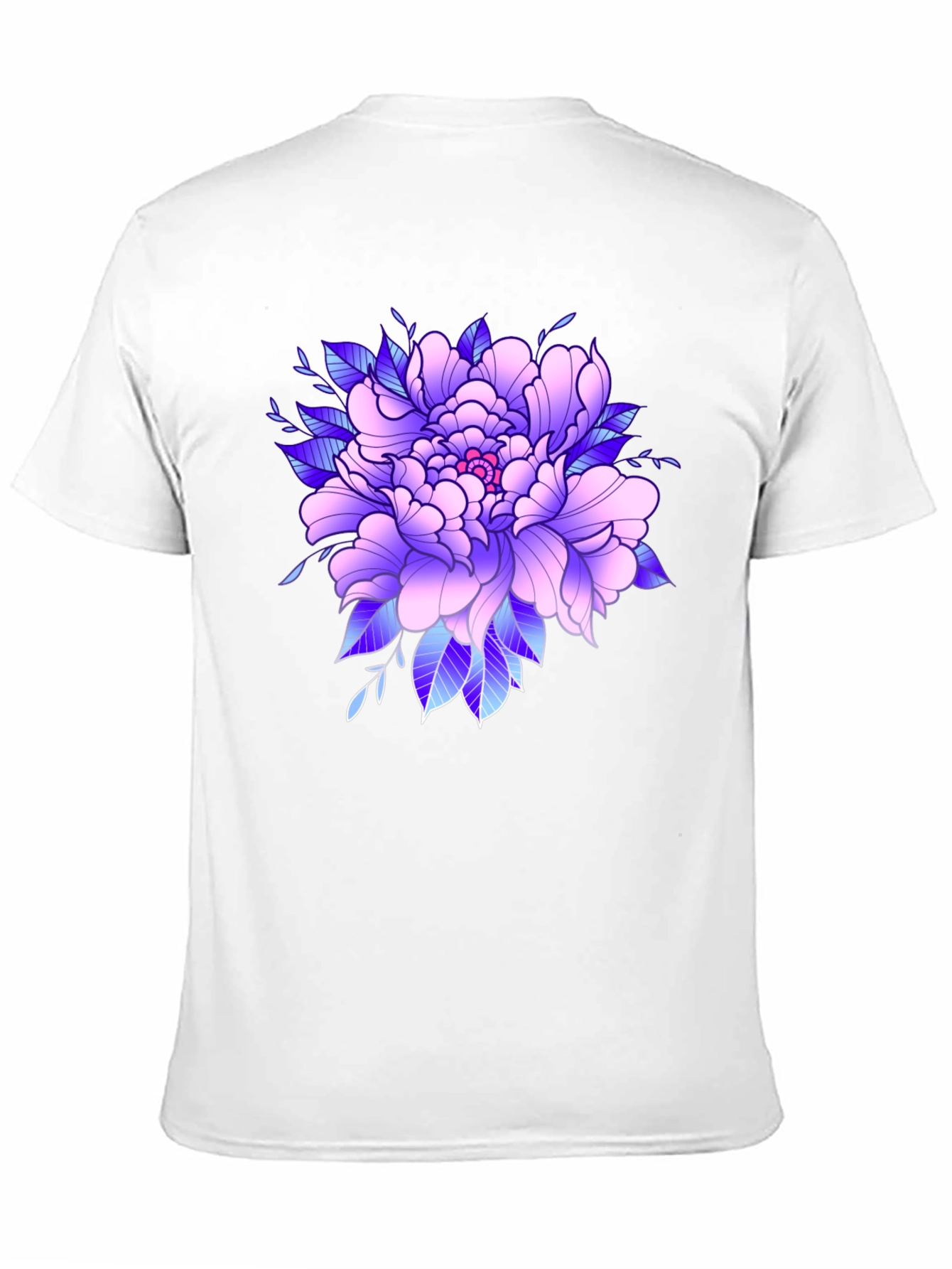 Floral Graphic Black T-Shirt