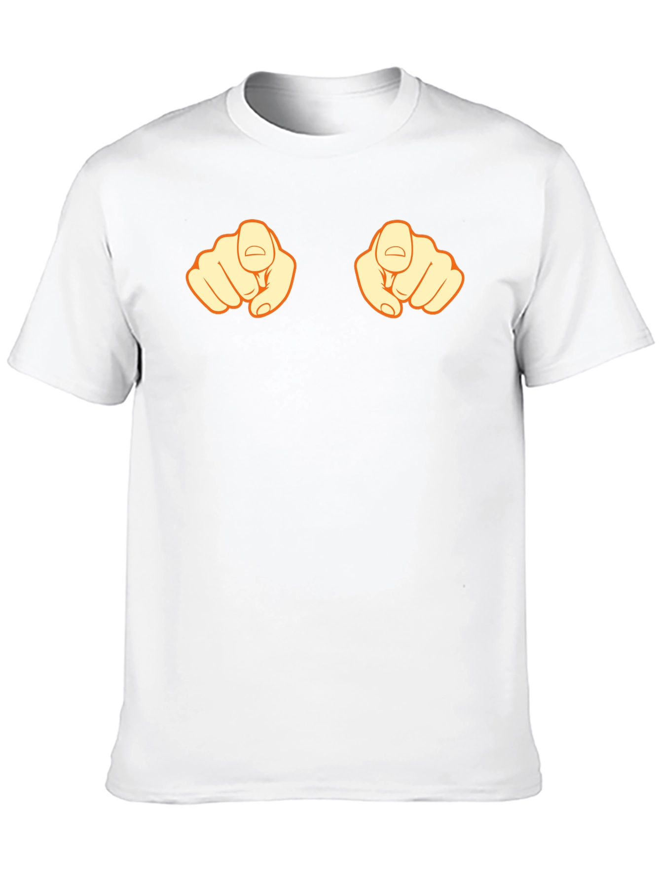 Pointing Fingers Graphic Tee - Black