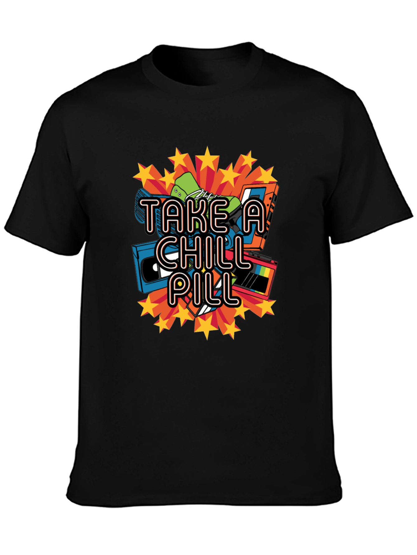 Take a Chill Pill Retro Cassette T-Shirt