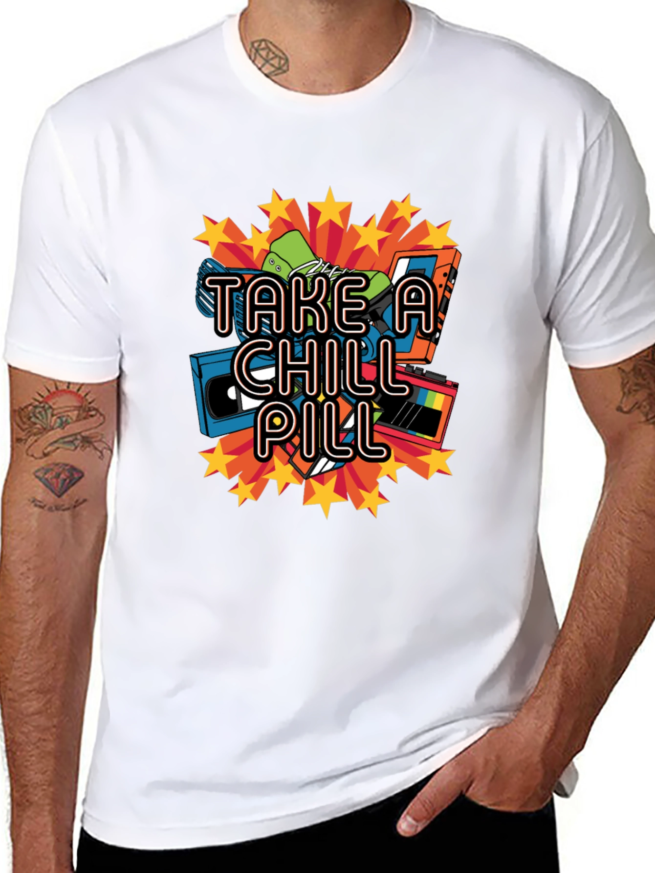 Take a Chill Pill Retro Cassette T-Shirt