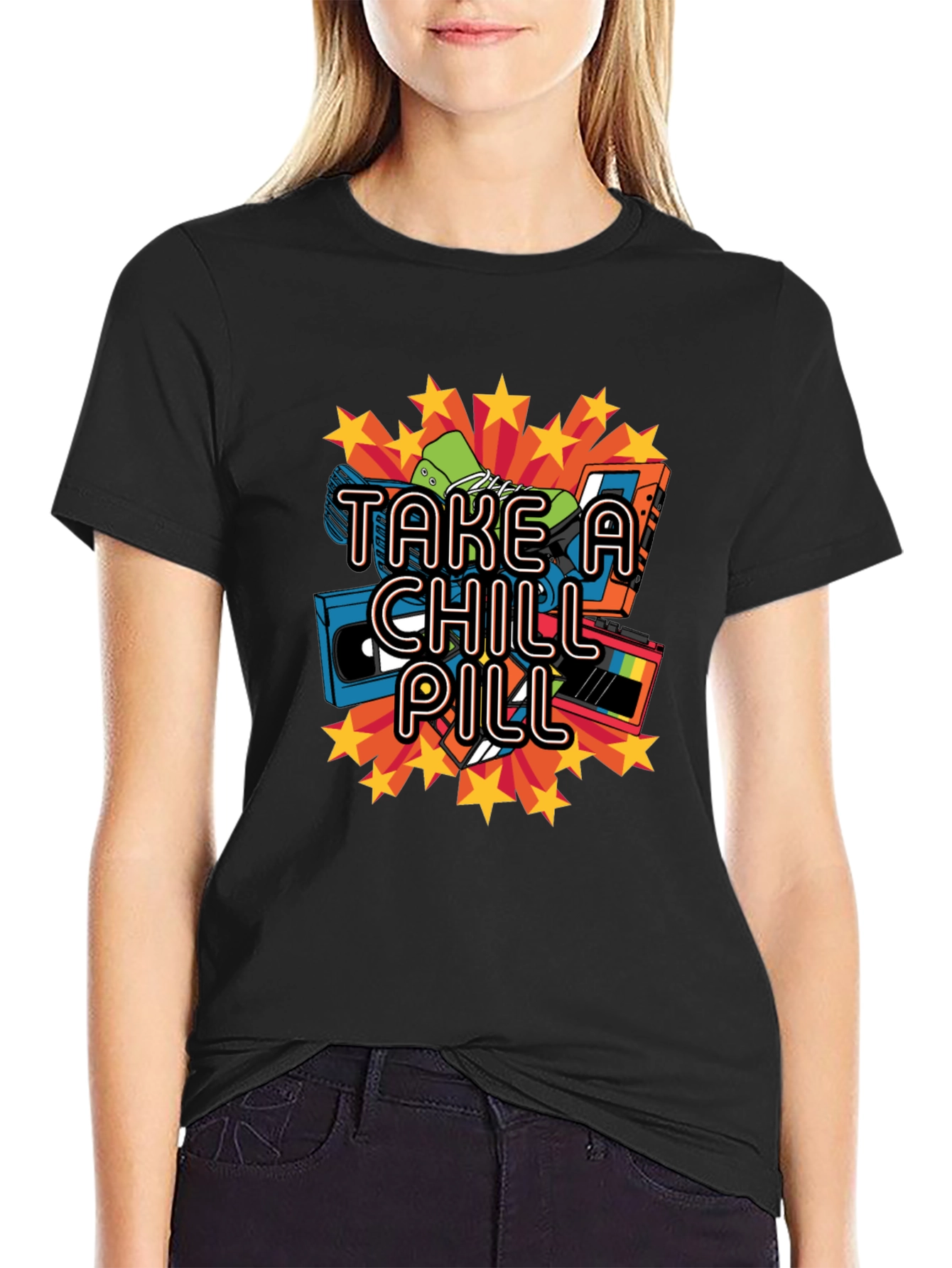 Take a Chill Pill Retro Cassette T-Shirt