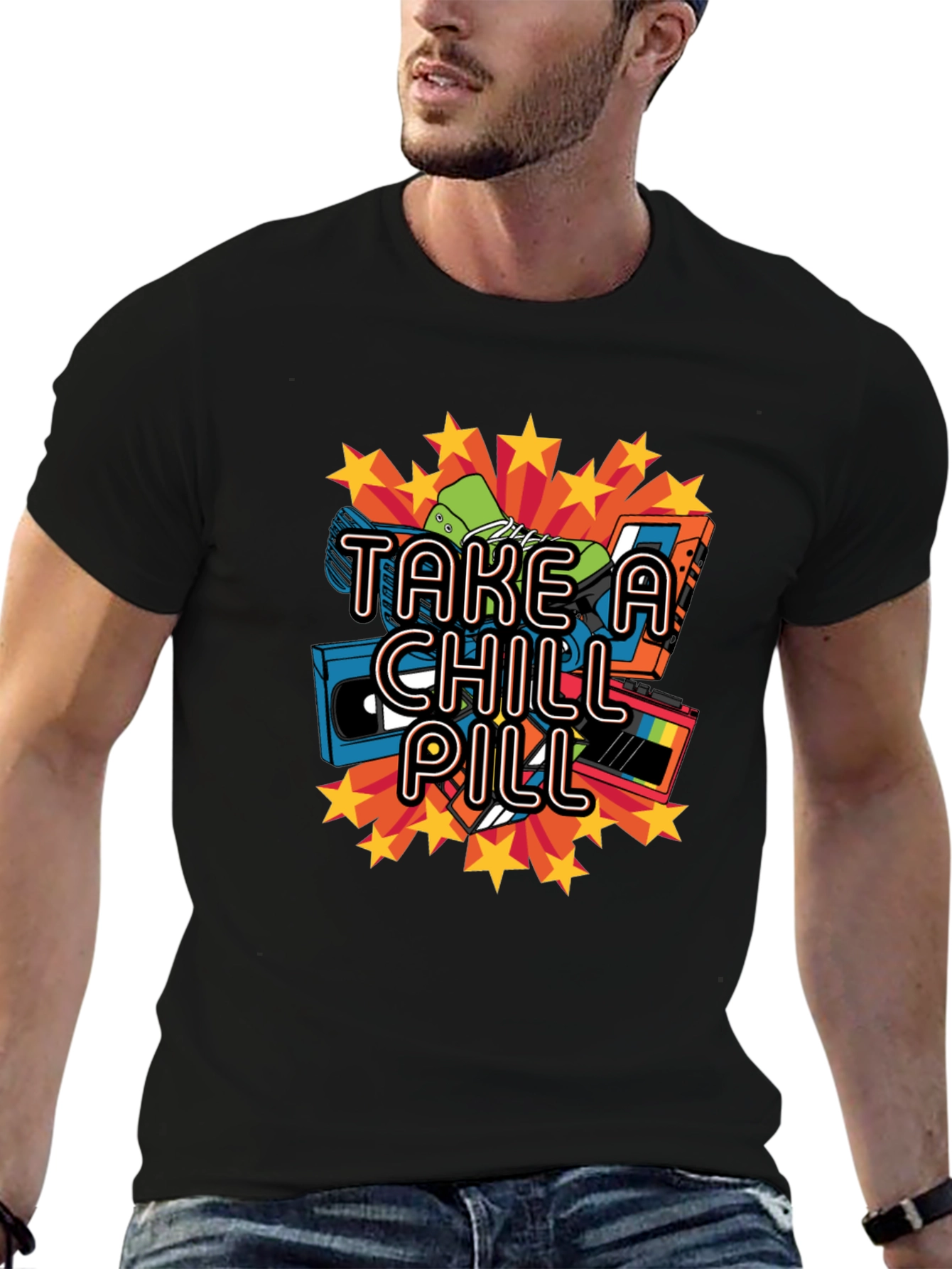 Take a Chill Pill Retro Cassette T-Shirt