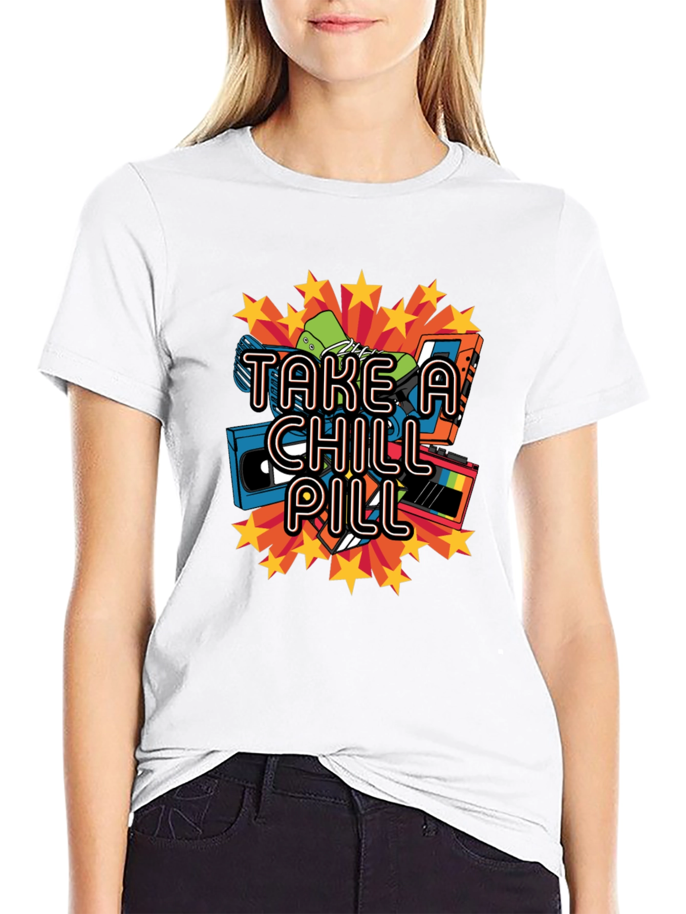 Take a Chill Pill Retro Cassette T-Shirt