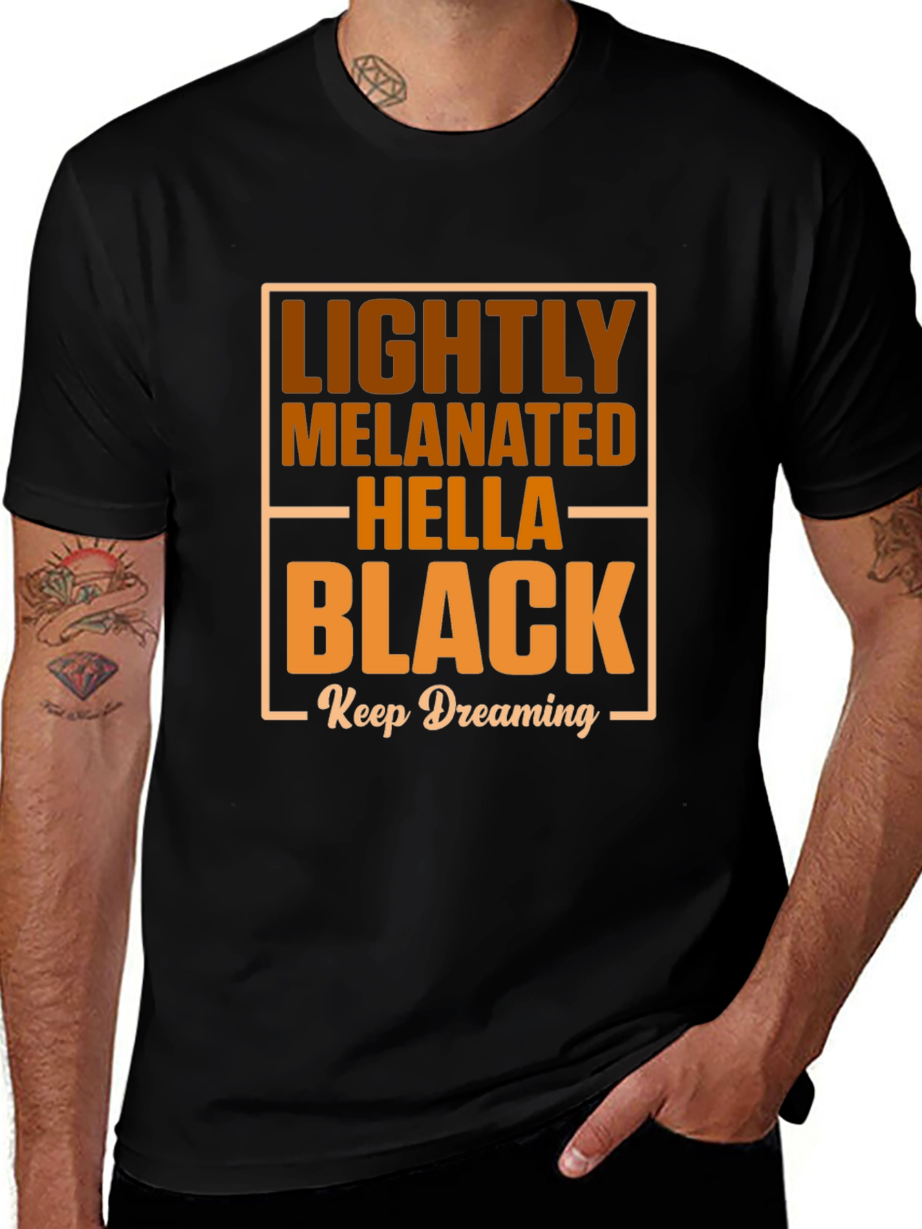 Lightly Melanated Tee - Hella Black Pride Shirt