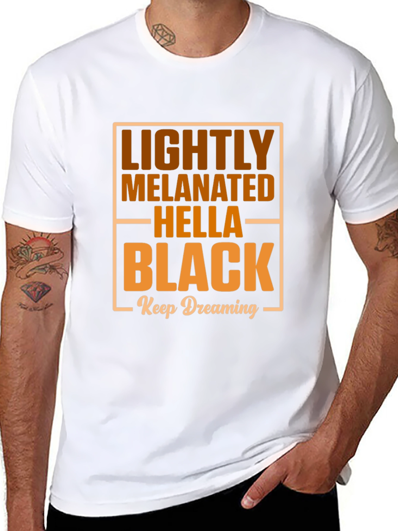 Lightly Melanated Tee - Hella Black Pride Shirt