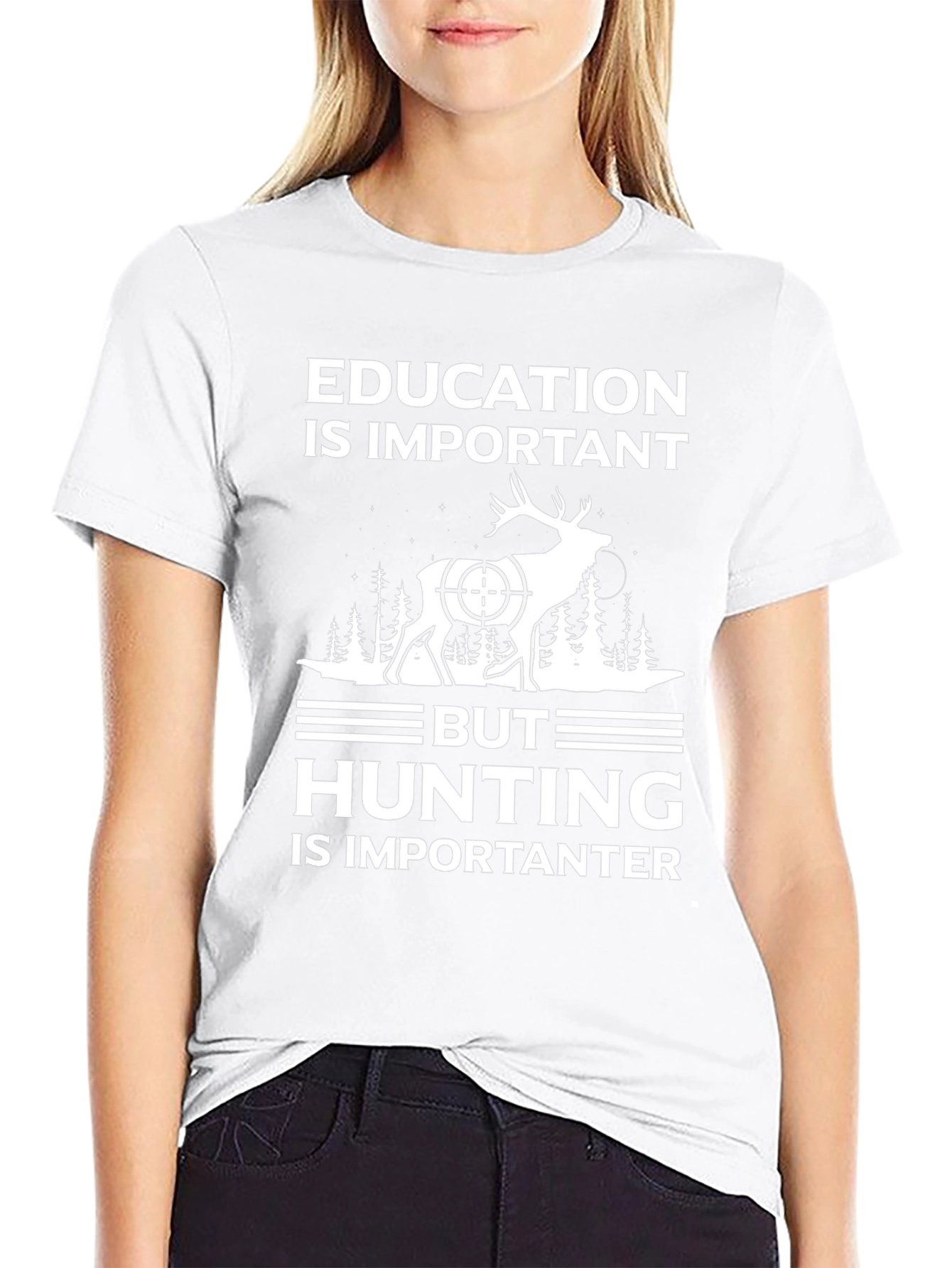 Education Important Hunting Importanter T-Shirt