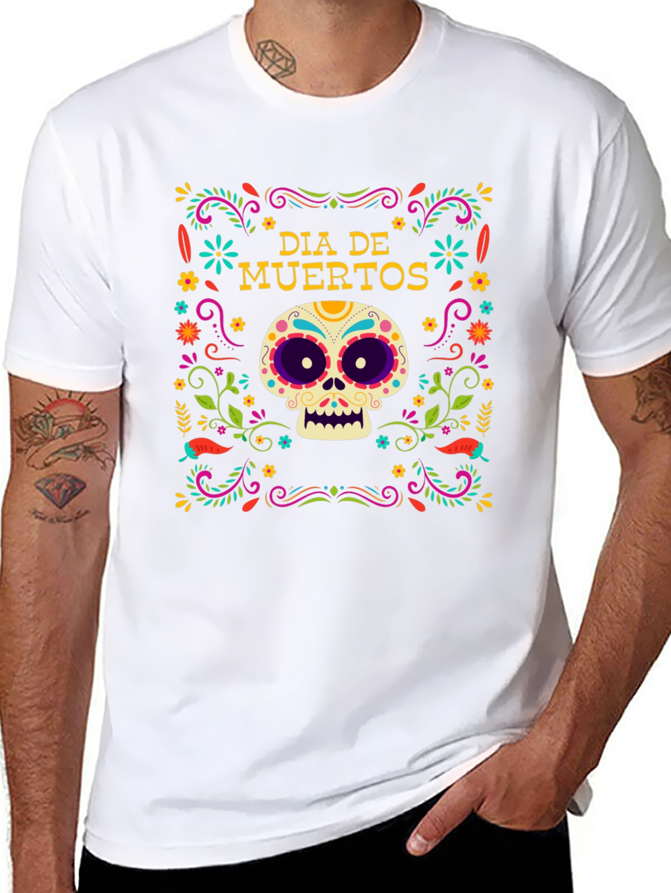 Dia de Muertos Skull T-Shirt