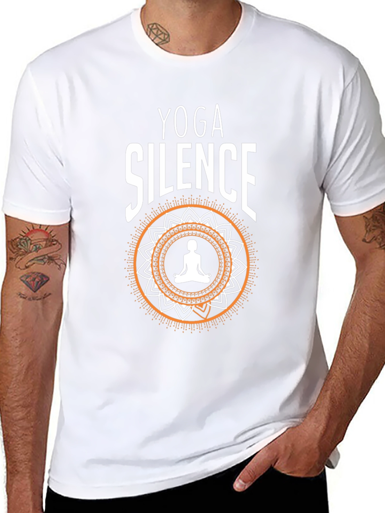 Yoga Silence T-Shirt - Meditative Zen Design