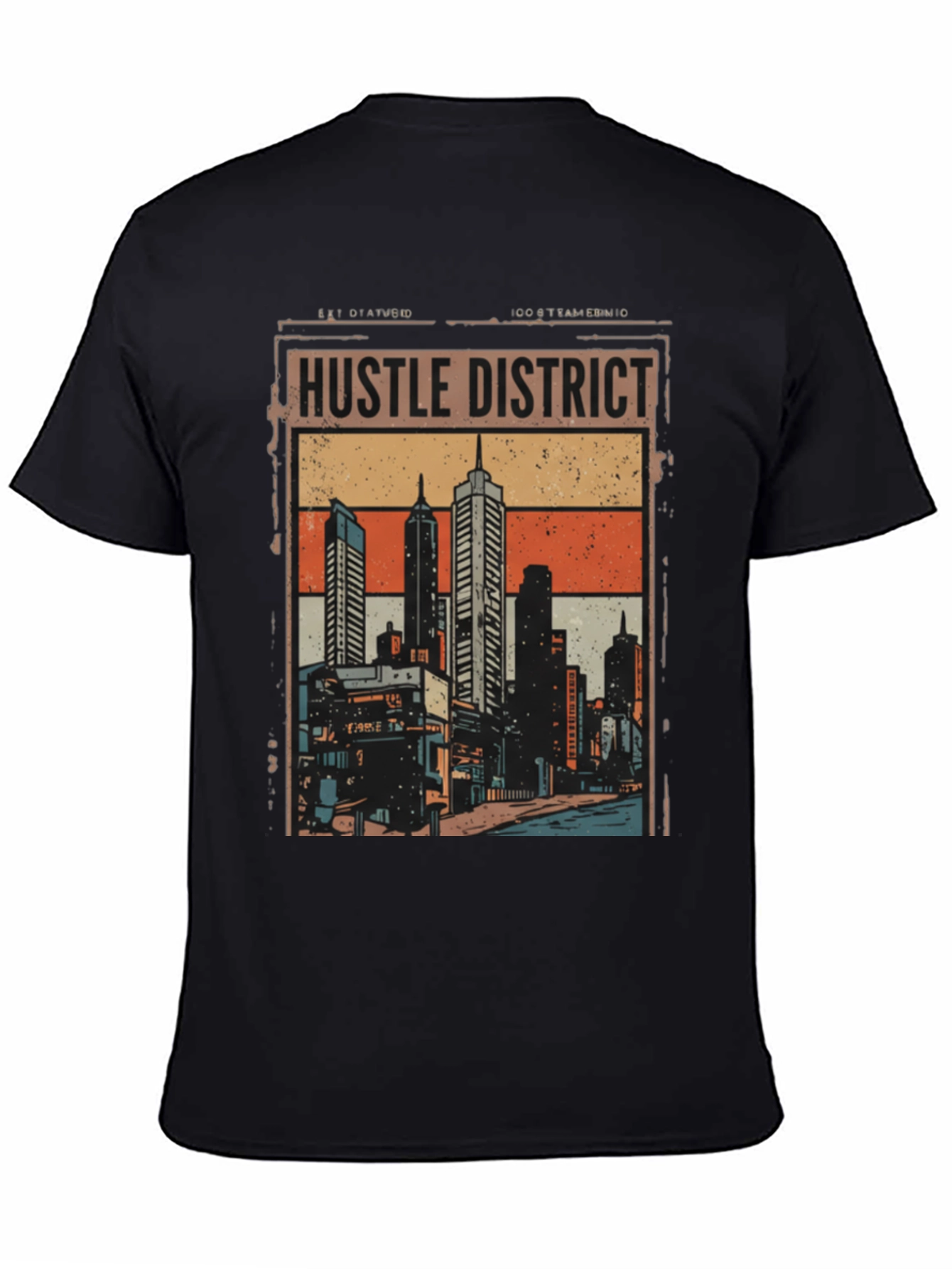 Hustle District Graphic Tee - Urban Style