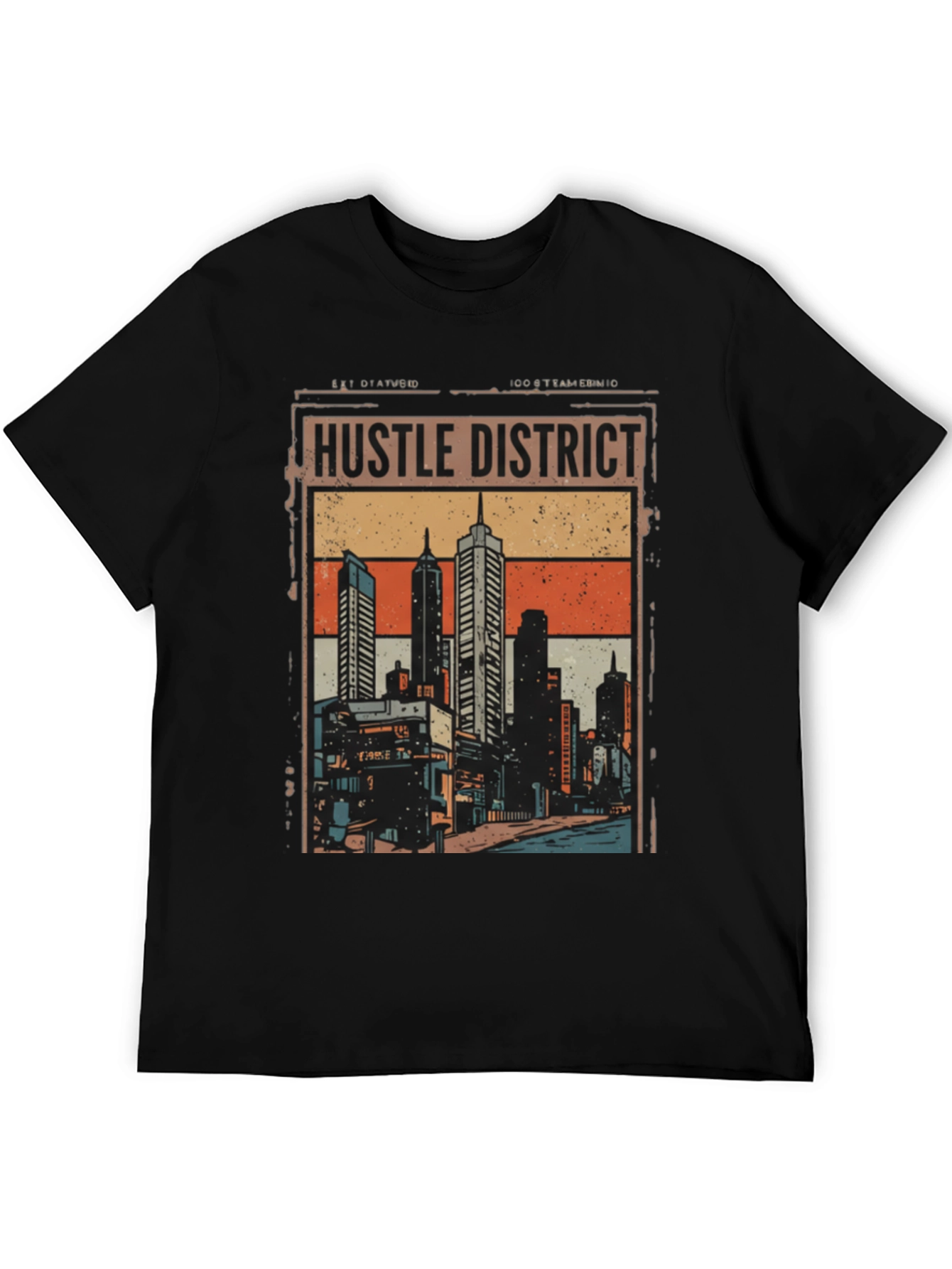 Hustle District Graphic Tee - Urban Style