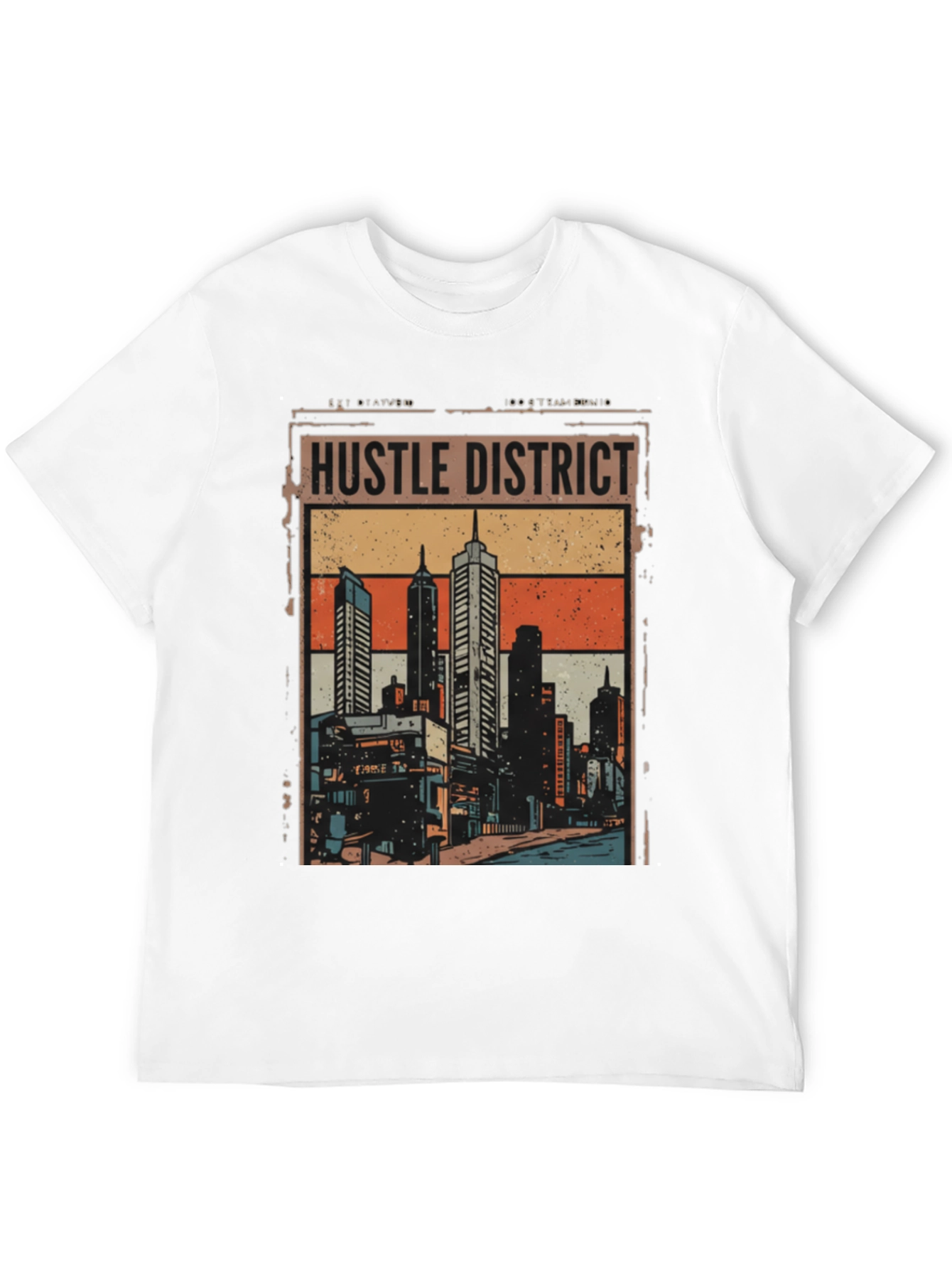 Hustle District Graphic Tee - Urban Style