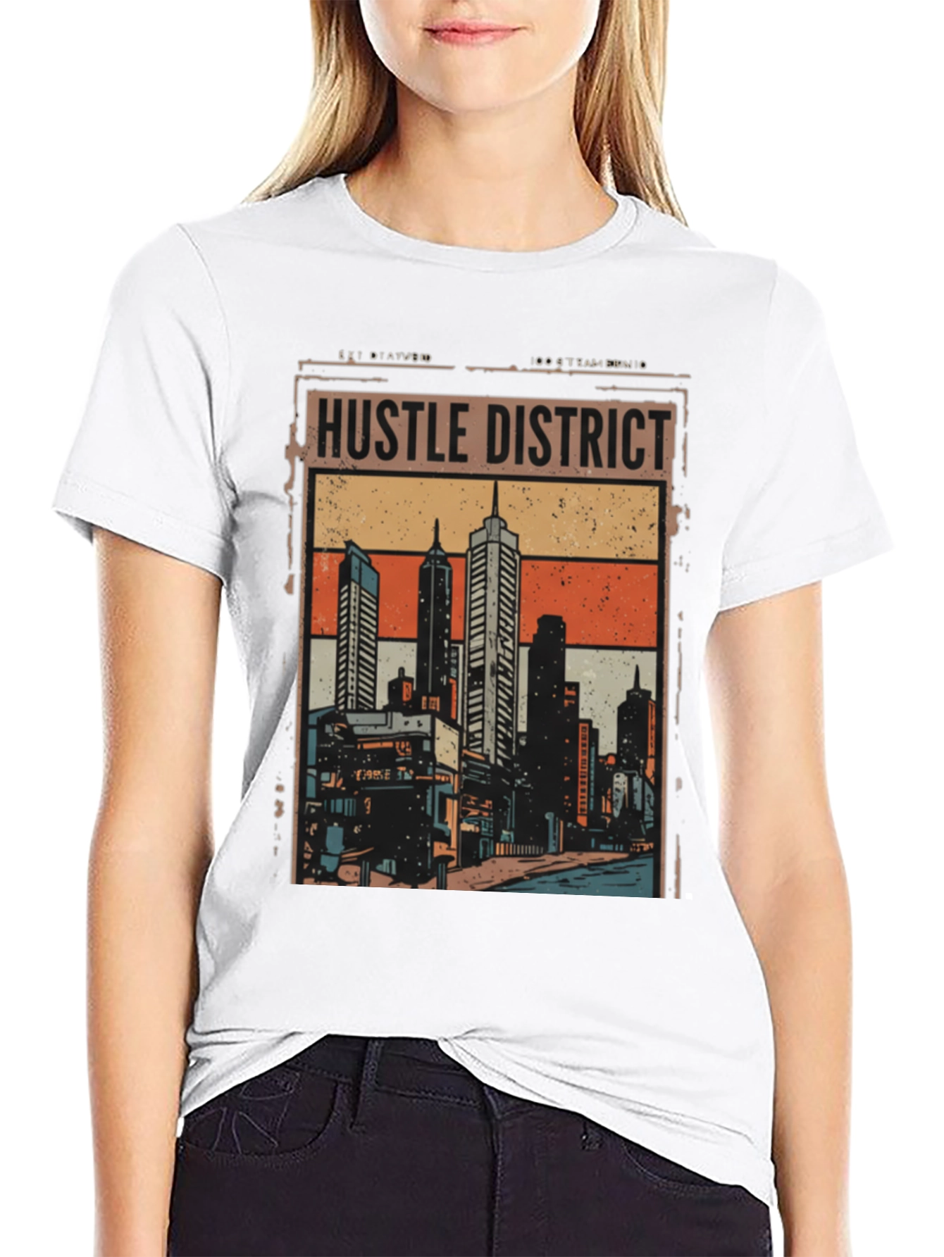 Hustle District Graphic Tee - Urban Style