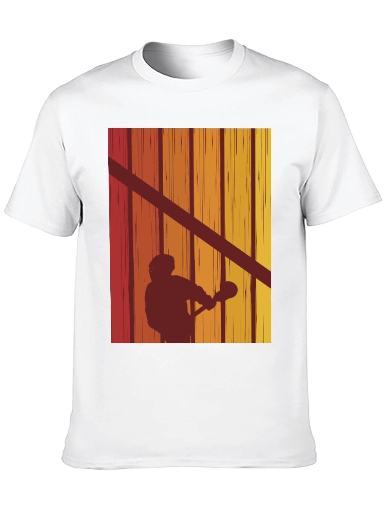 Retro Lacrosse Silhouette T-Shirt