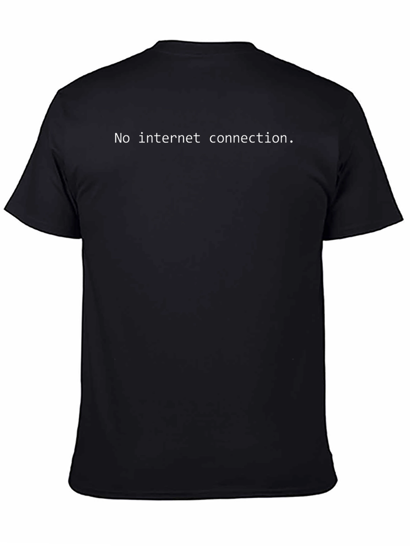 No Internet Connection Black T-Shirt