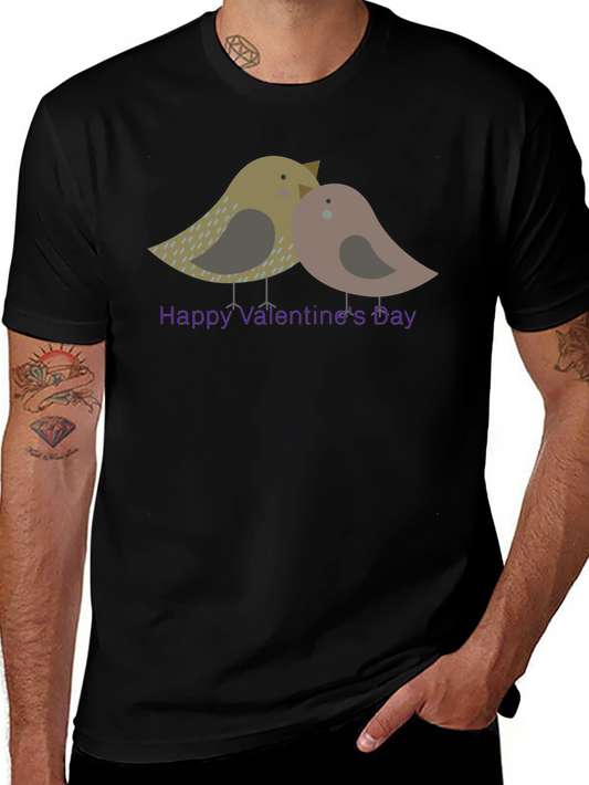 Valentines Day Bird Graphic Tee
