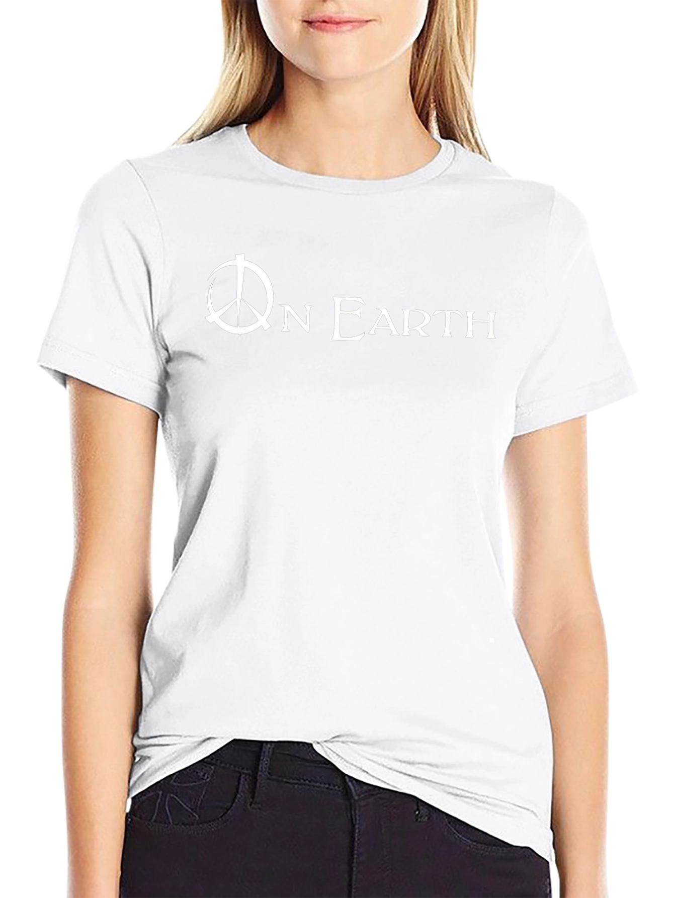 Peace On Earth Graphic Tee - Black