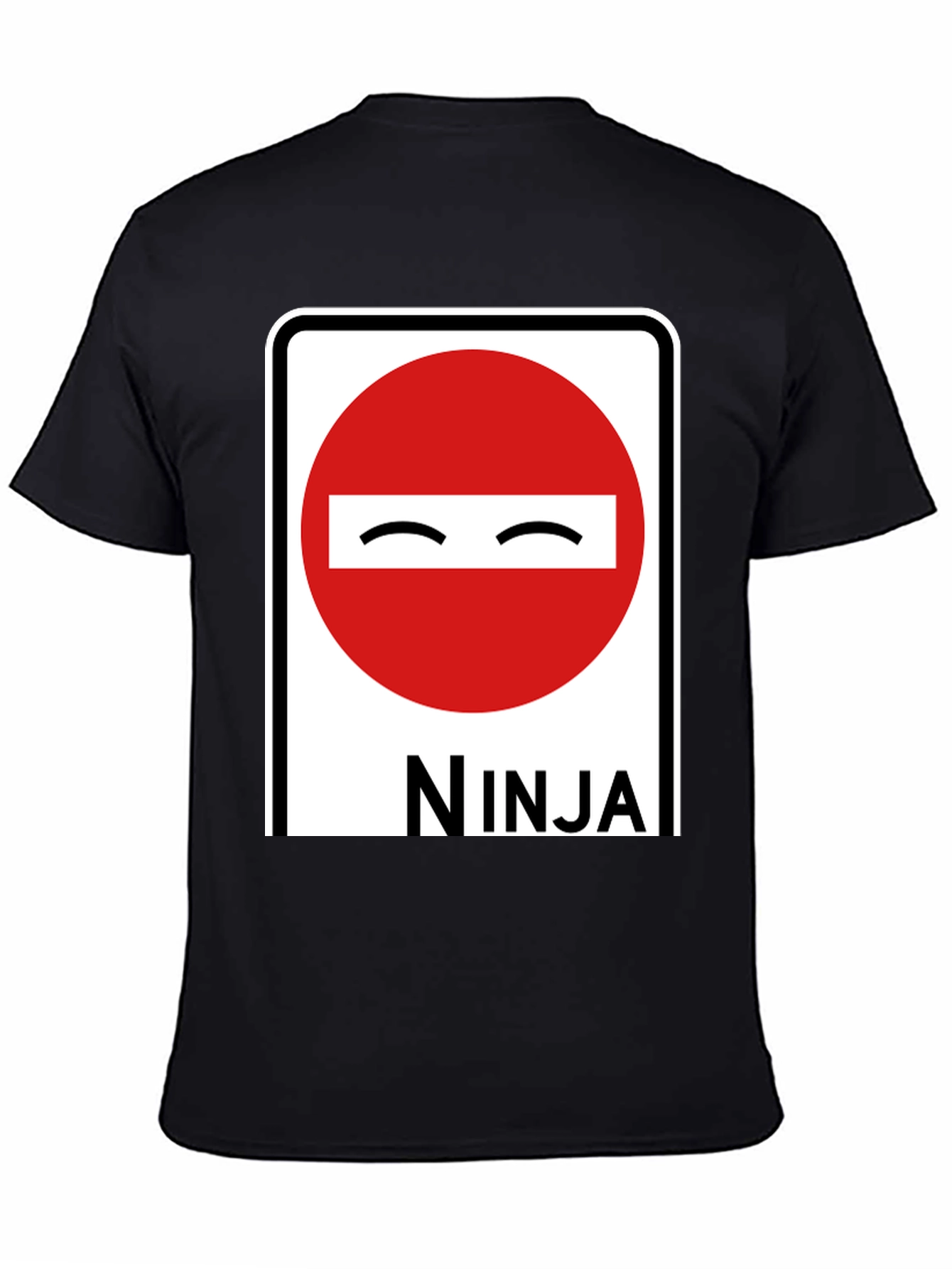 Ninja Road Sign Graphic T-Shirt