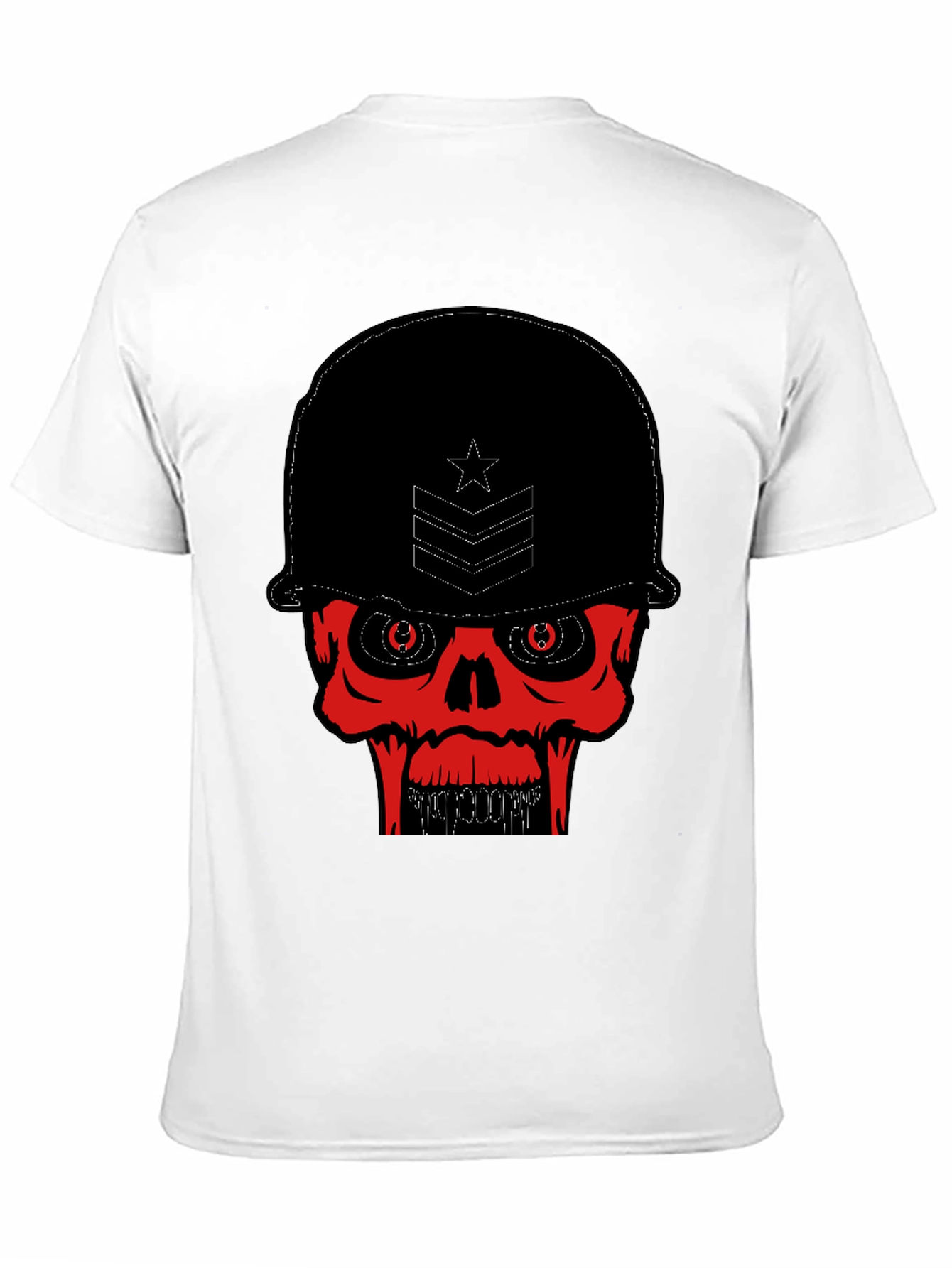 Skull Soldier Graphic Tee - Black