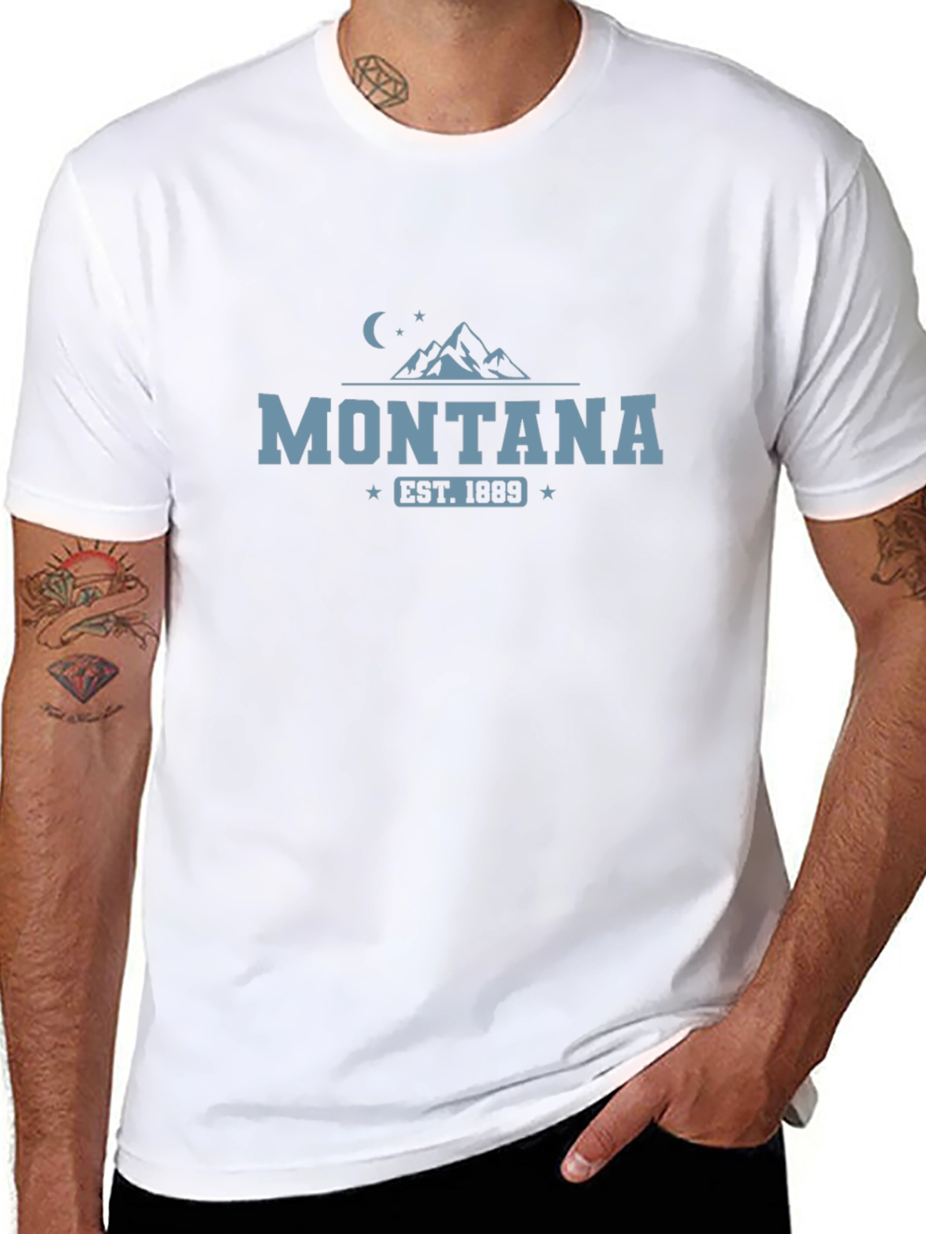 Montana Est. 1889 Graphic Tee - Mountain Design