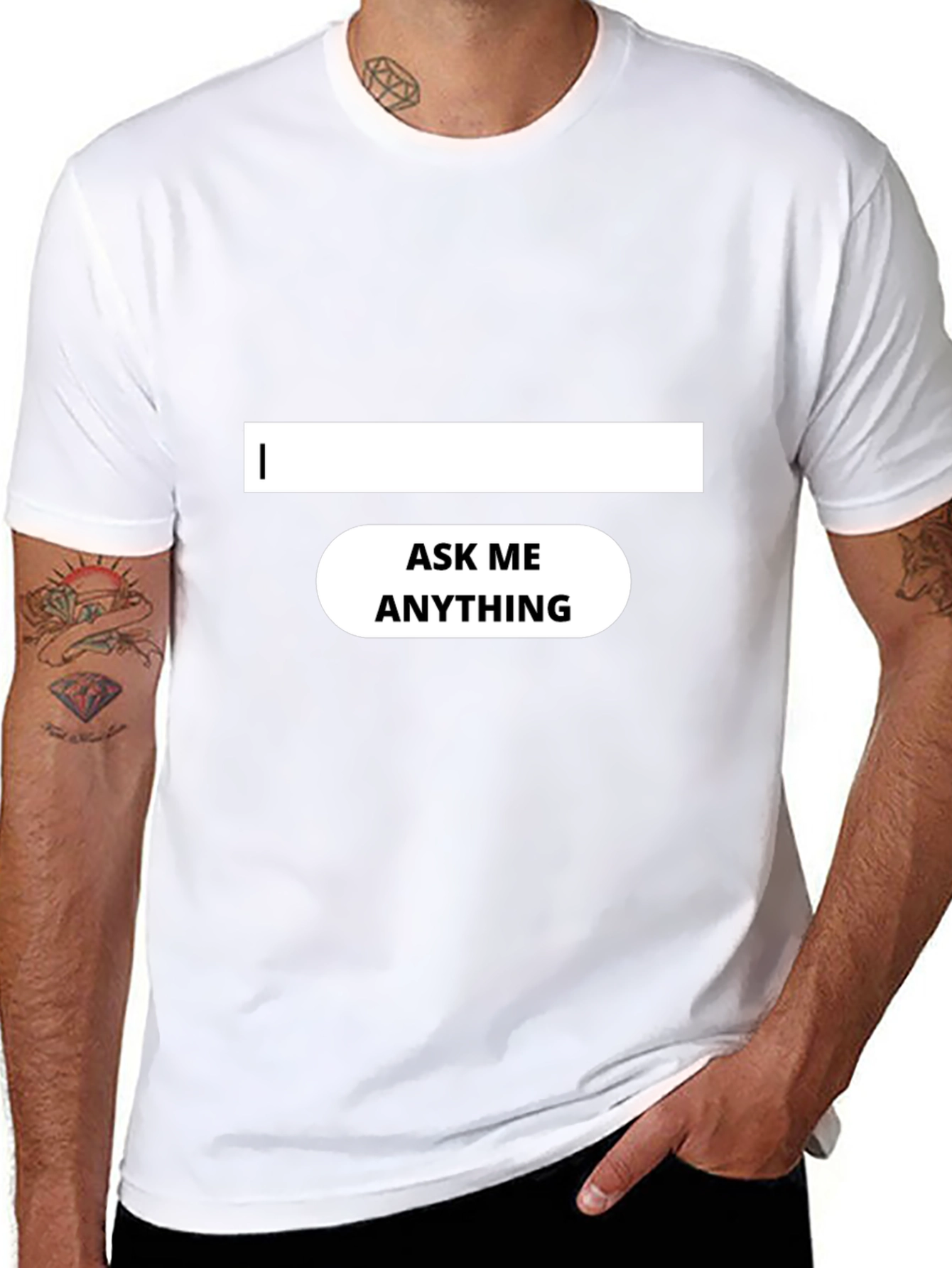 Ask Me Anything Black T-Shirt