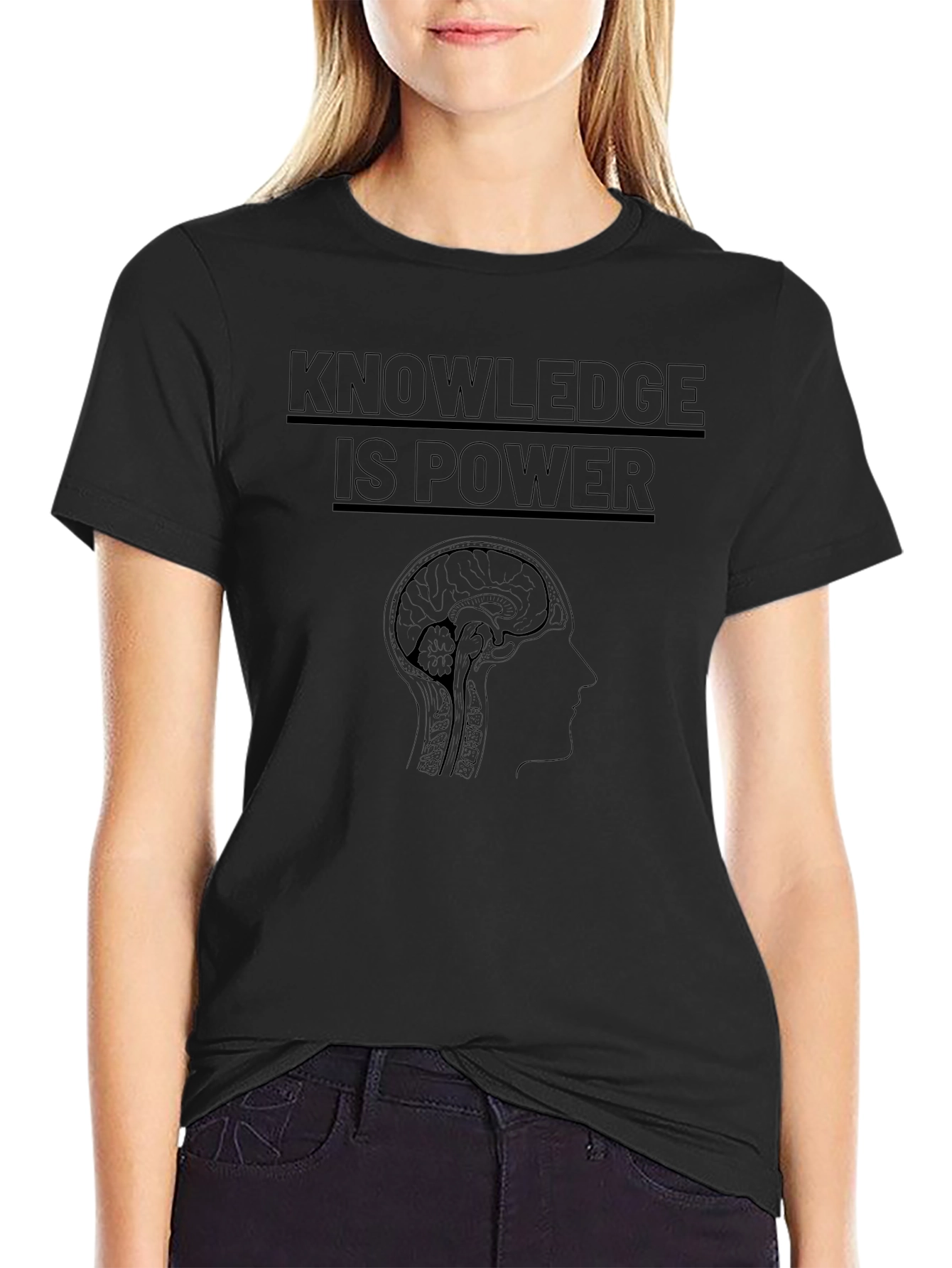 Knowledge Is Power Graphic T-Shirt