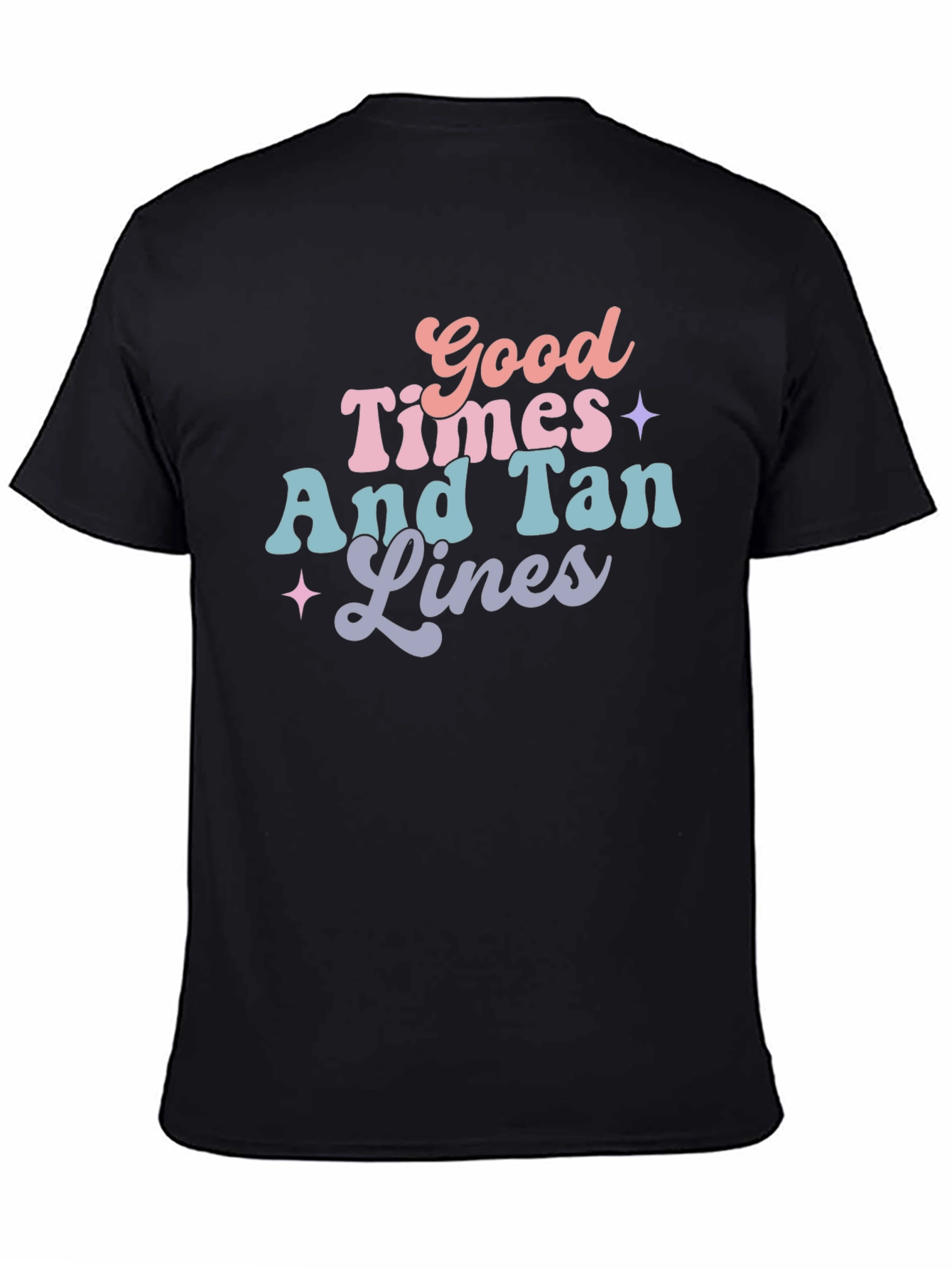 Good Times & Tan Lines Graphic Tee - Black