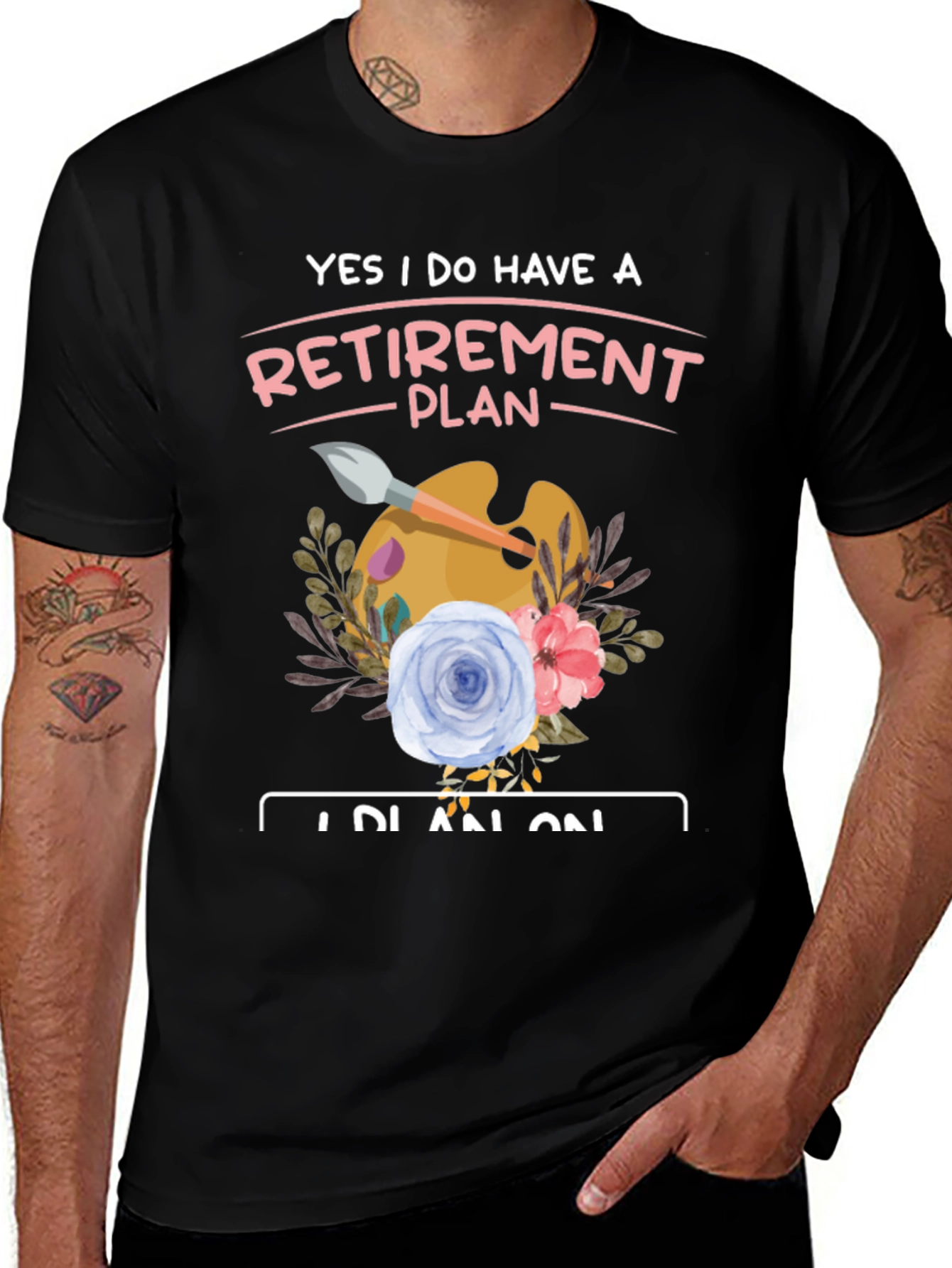Retirement Plan Artist T-Shirt