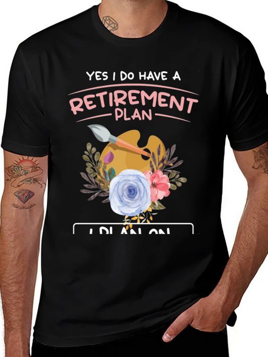 Retirement Plan Artist T-Shirt