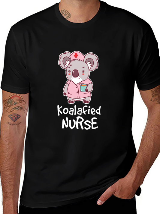Koalafied Nurse Graphic T-Shirt - Cute Koala Design