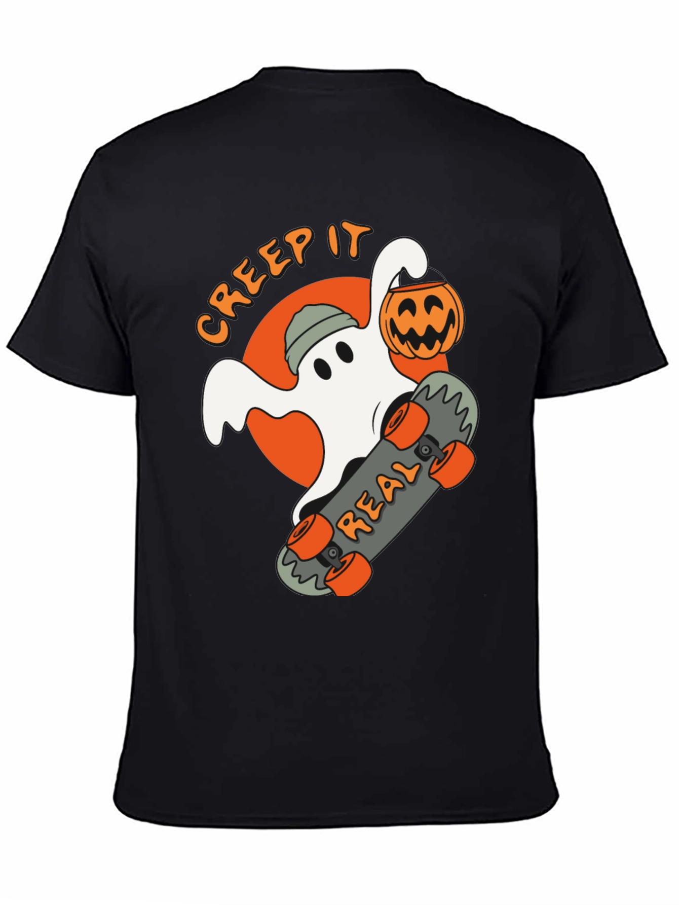 Creep It Real Ghost Skateboard T-Shirt